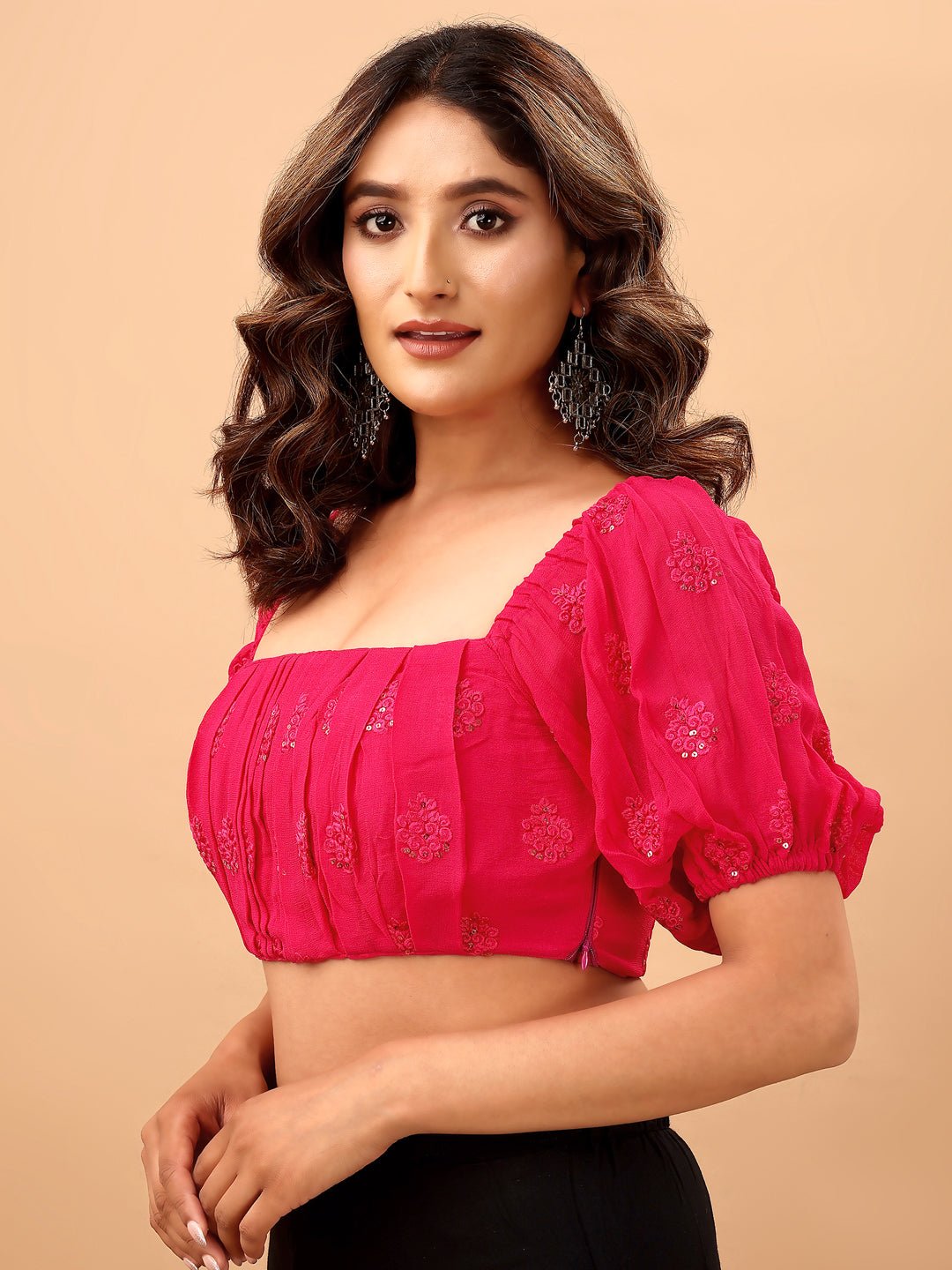 Divine Pink Miracles Ballon Blouse