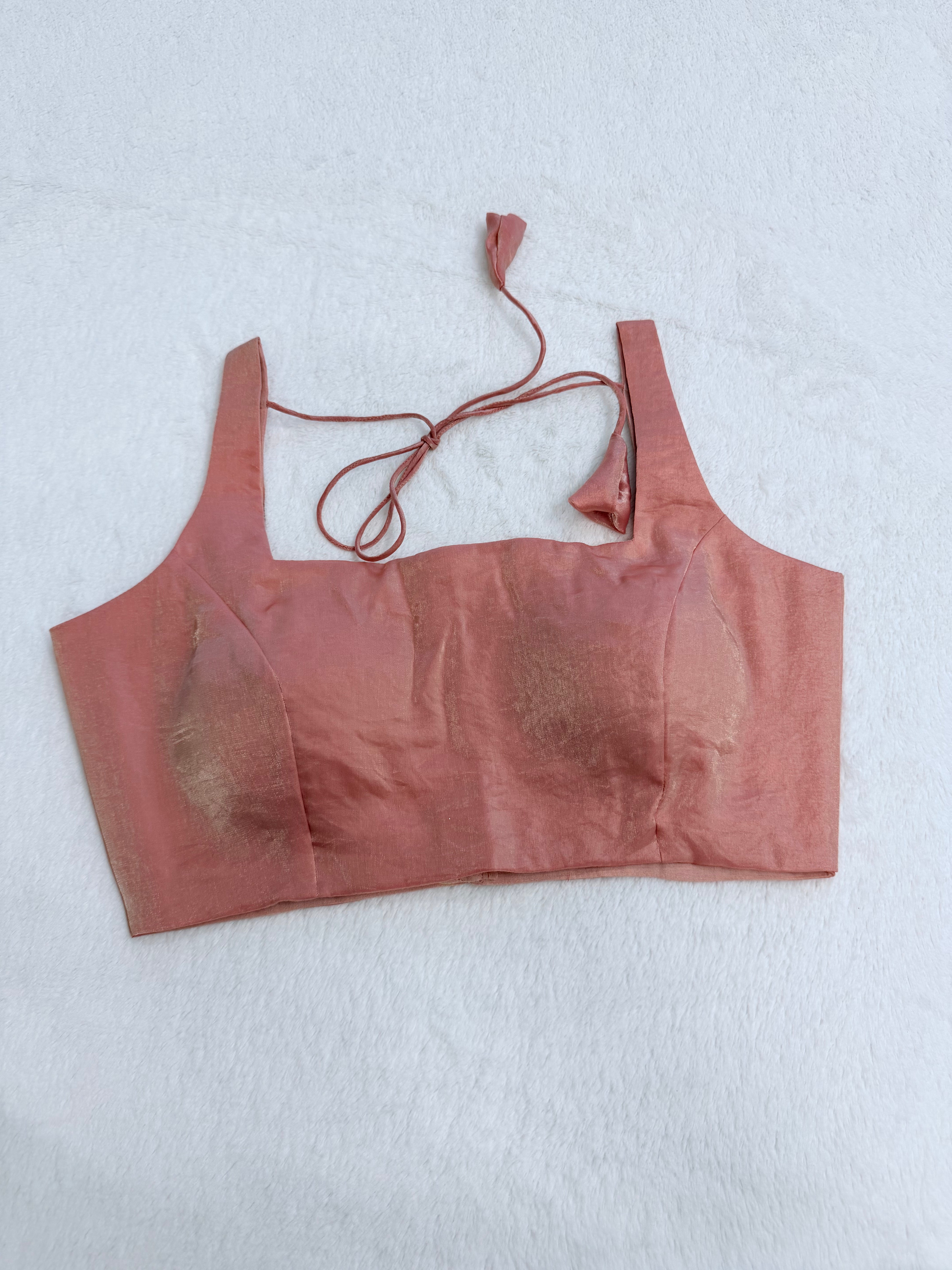 Sunehari Peach Pink Blouse