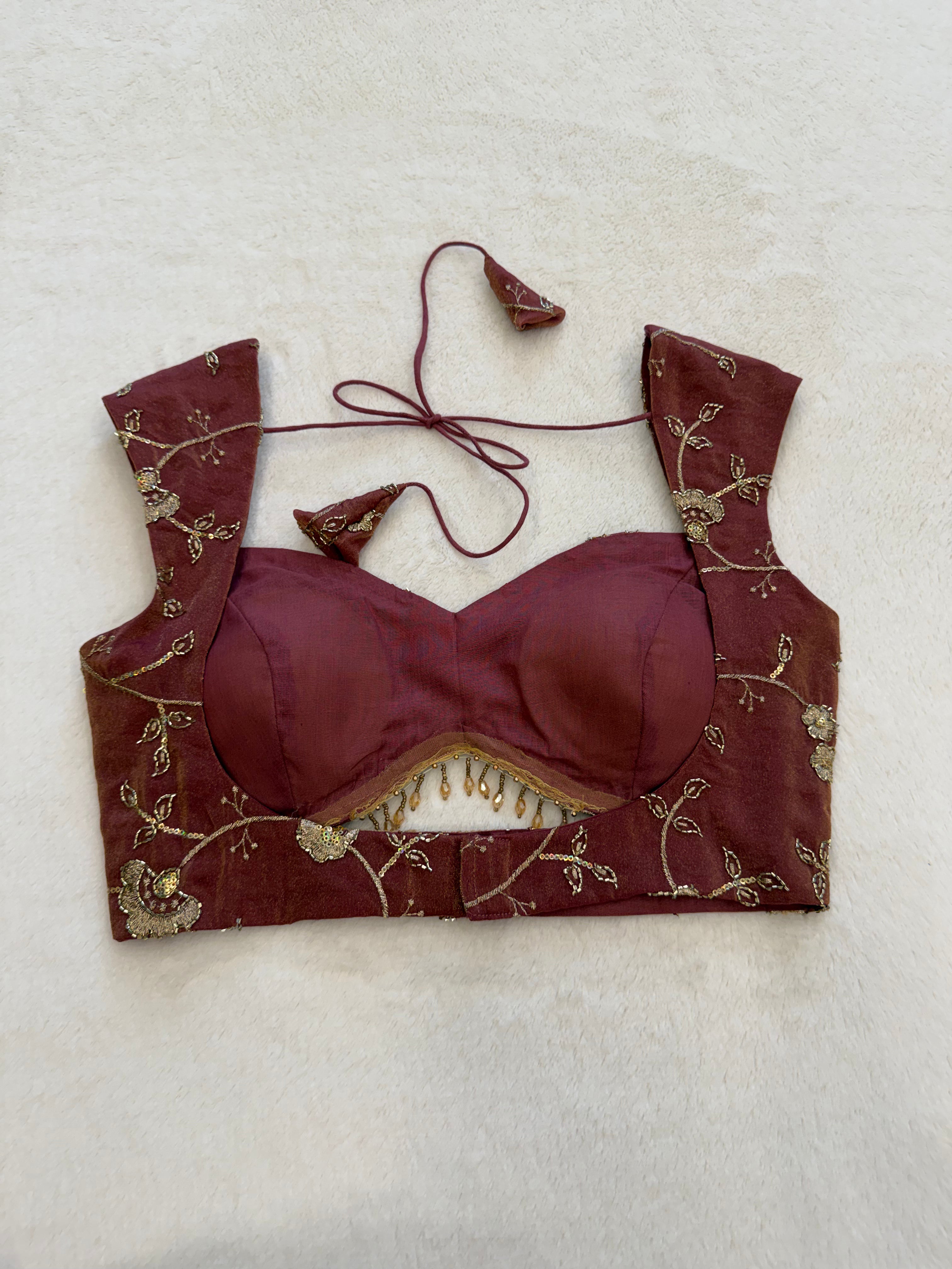 Zarina Deep Wine Blouse