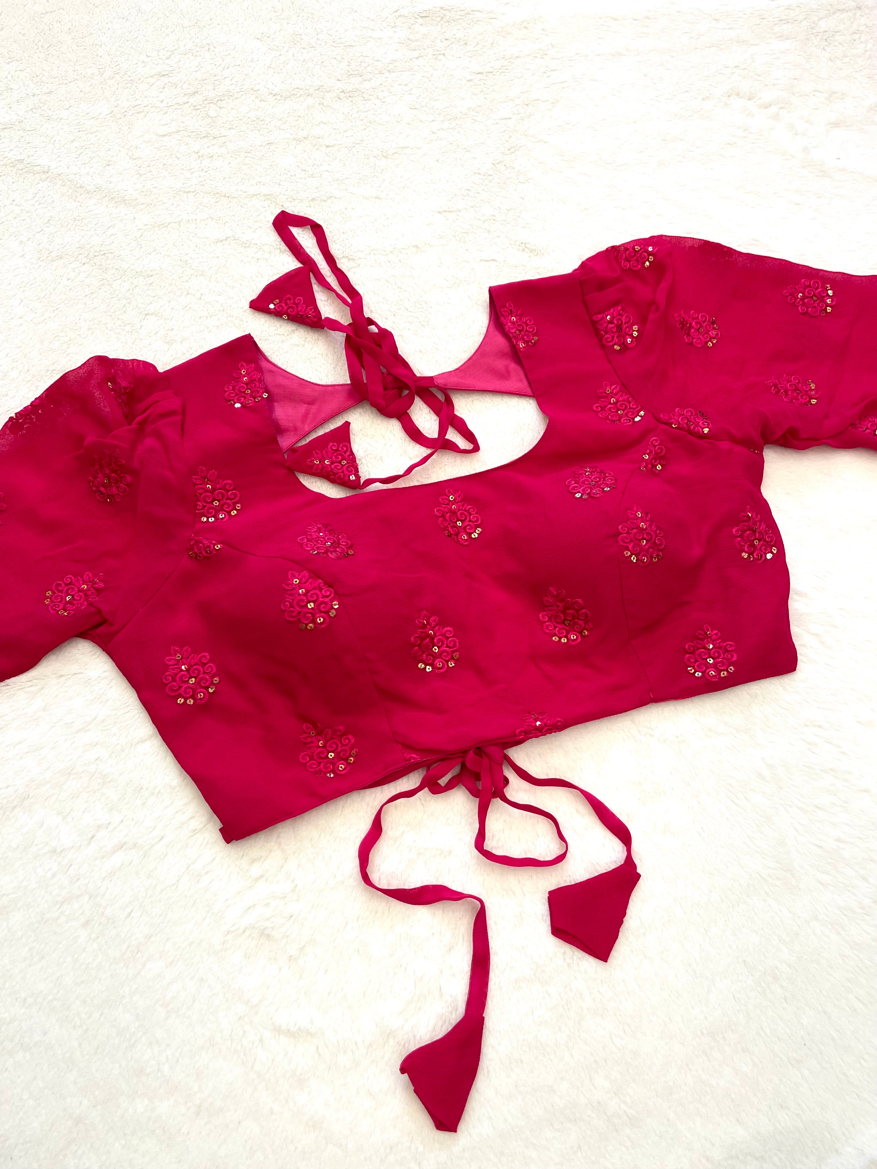 Divine pink pearl blouse