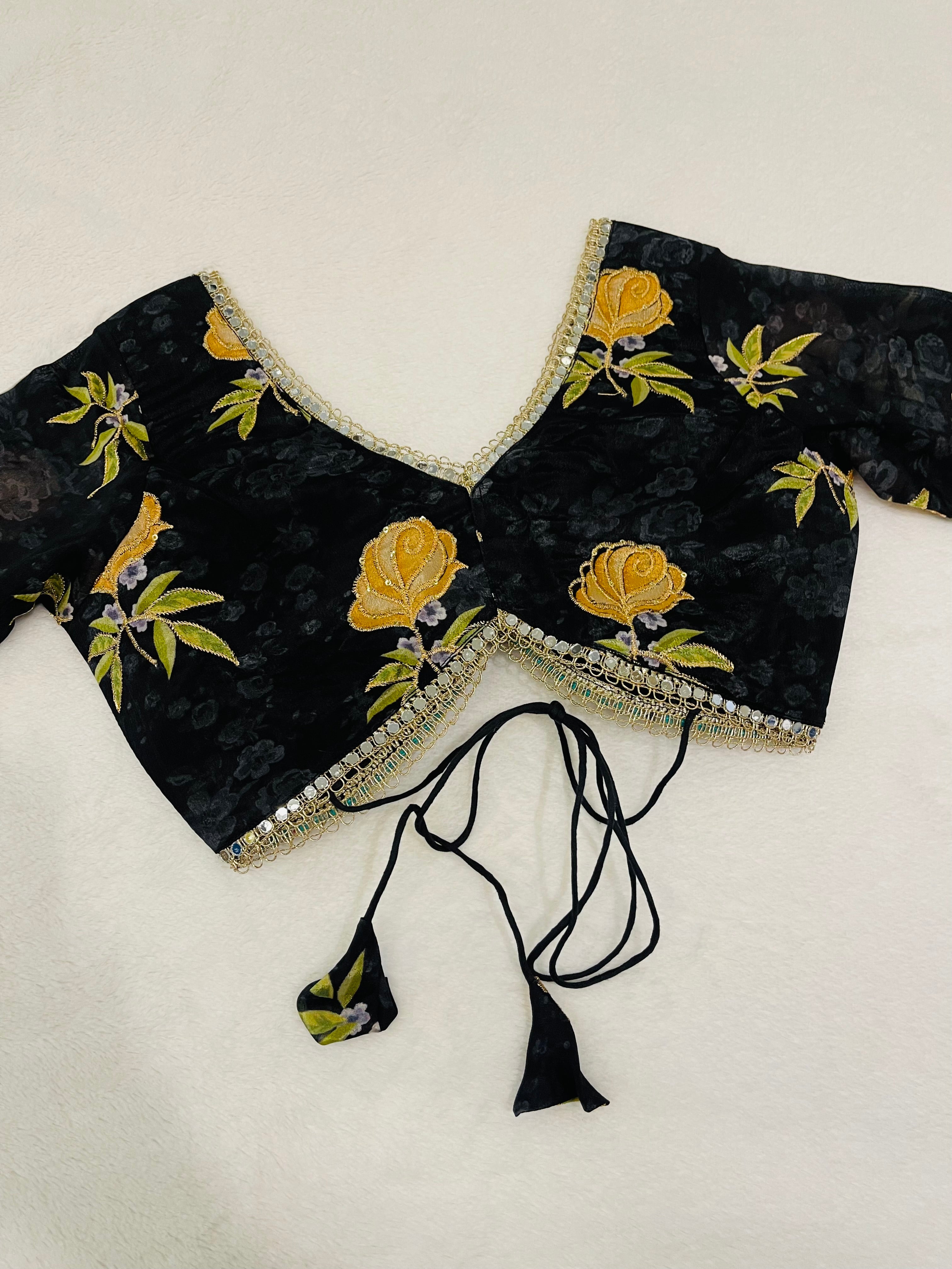 Divine Black Sabyasachi Style Blouse