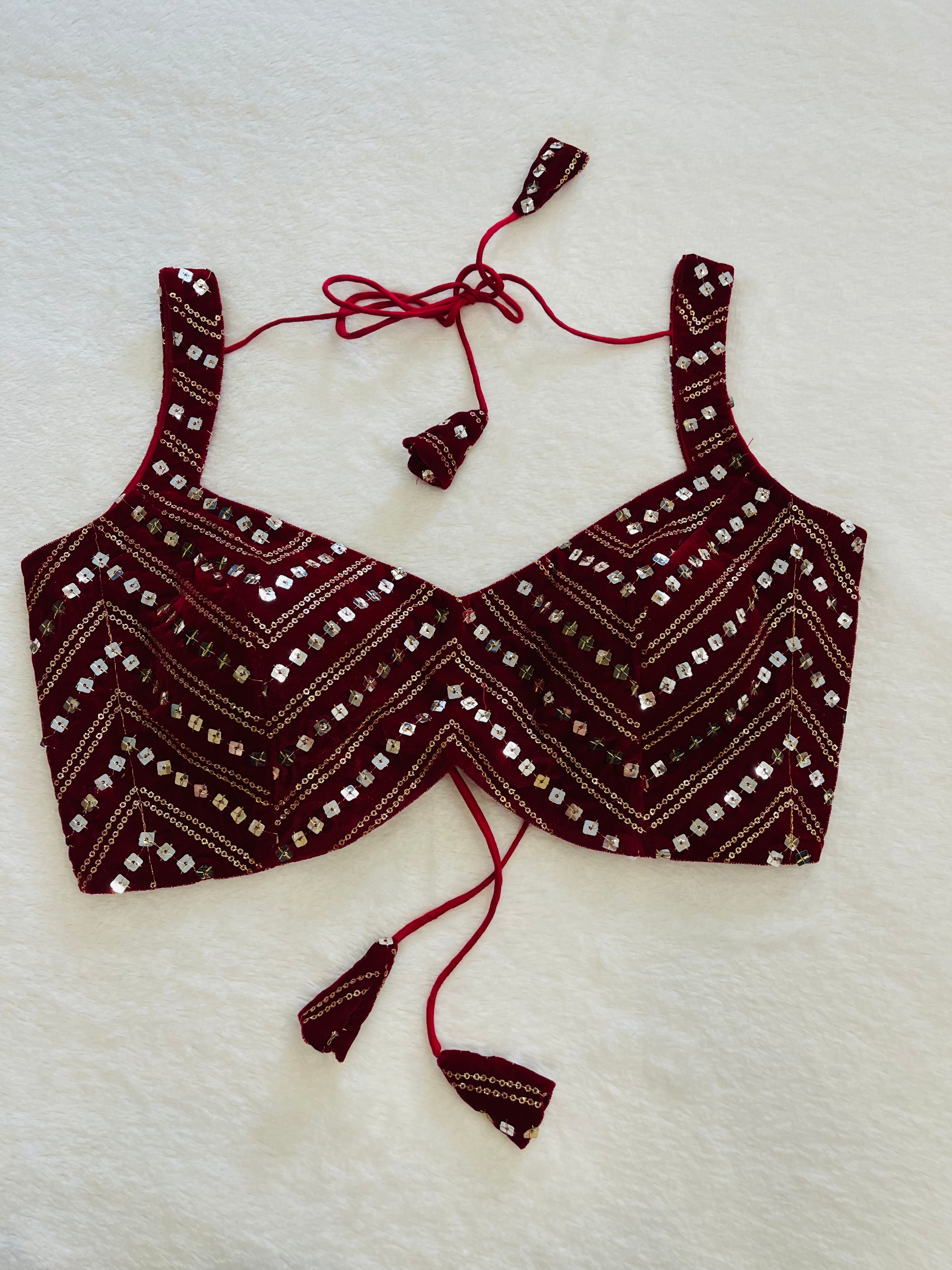 Aaina Maroon Blouse