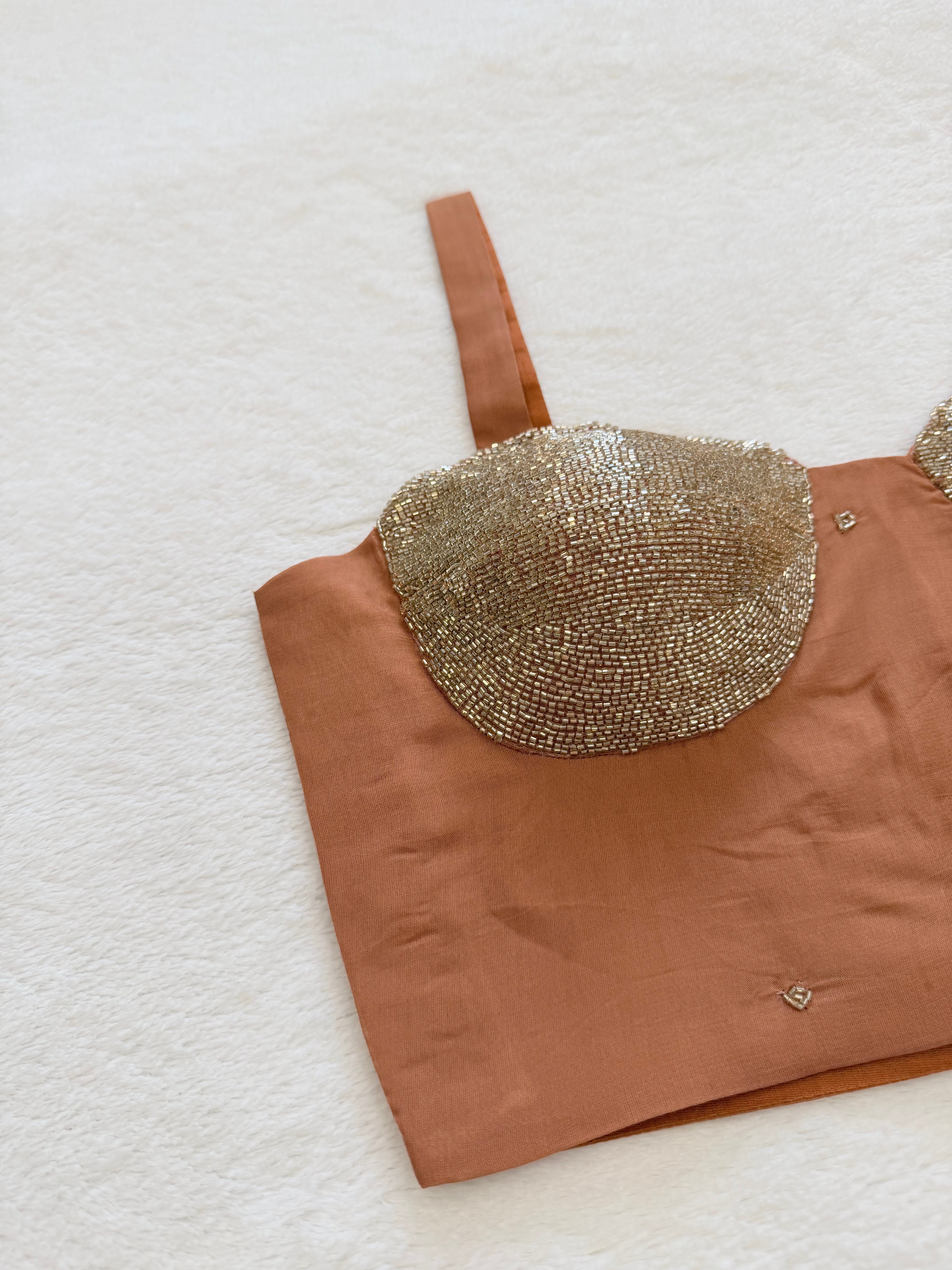 Kanika Rust Handwork Blouse