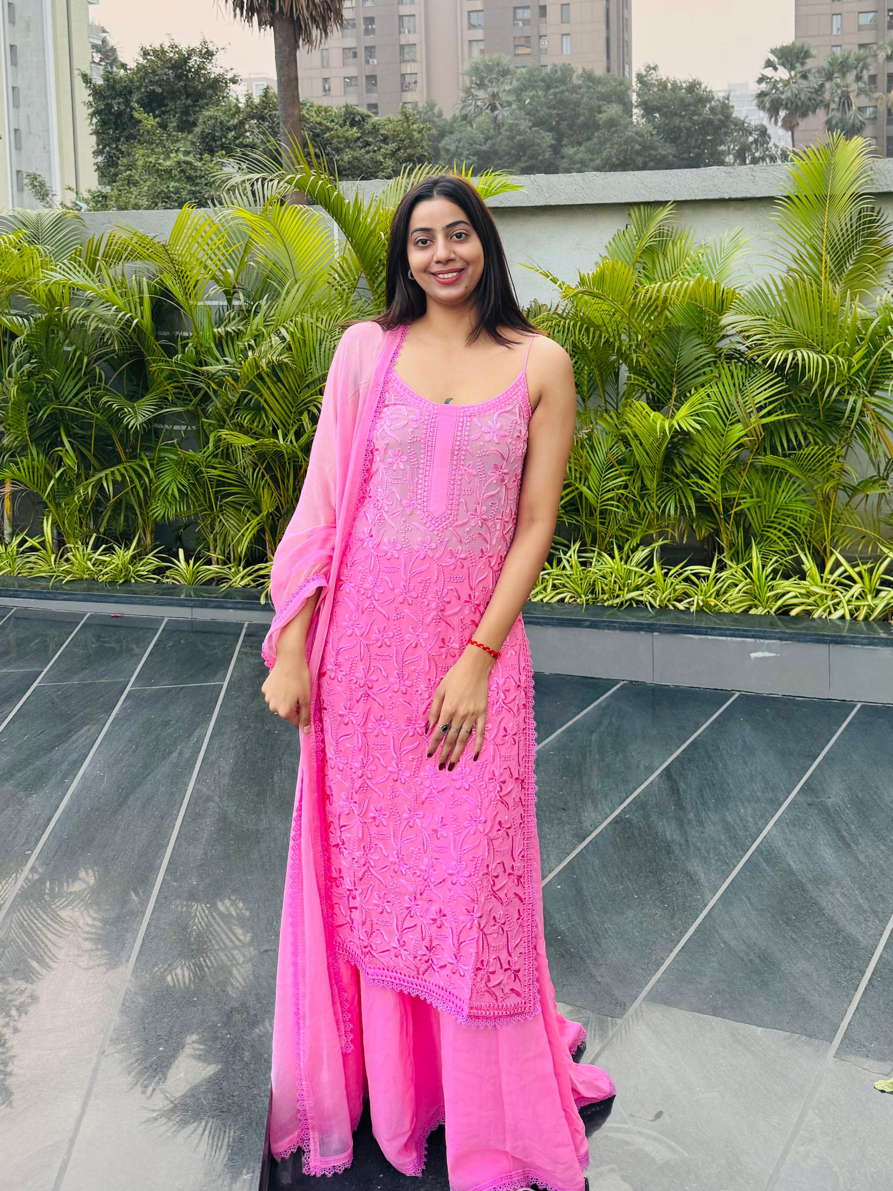 Aradhya Pastel pink suit set