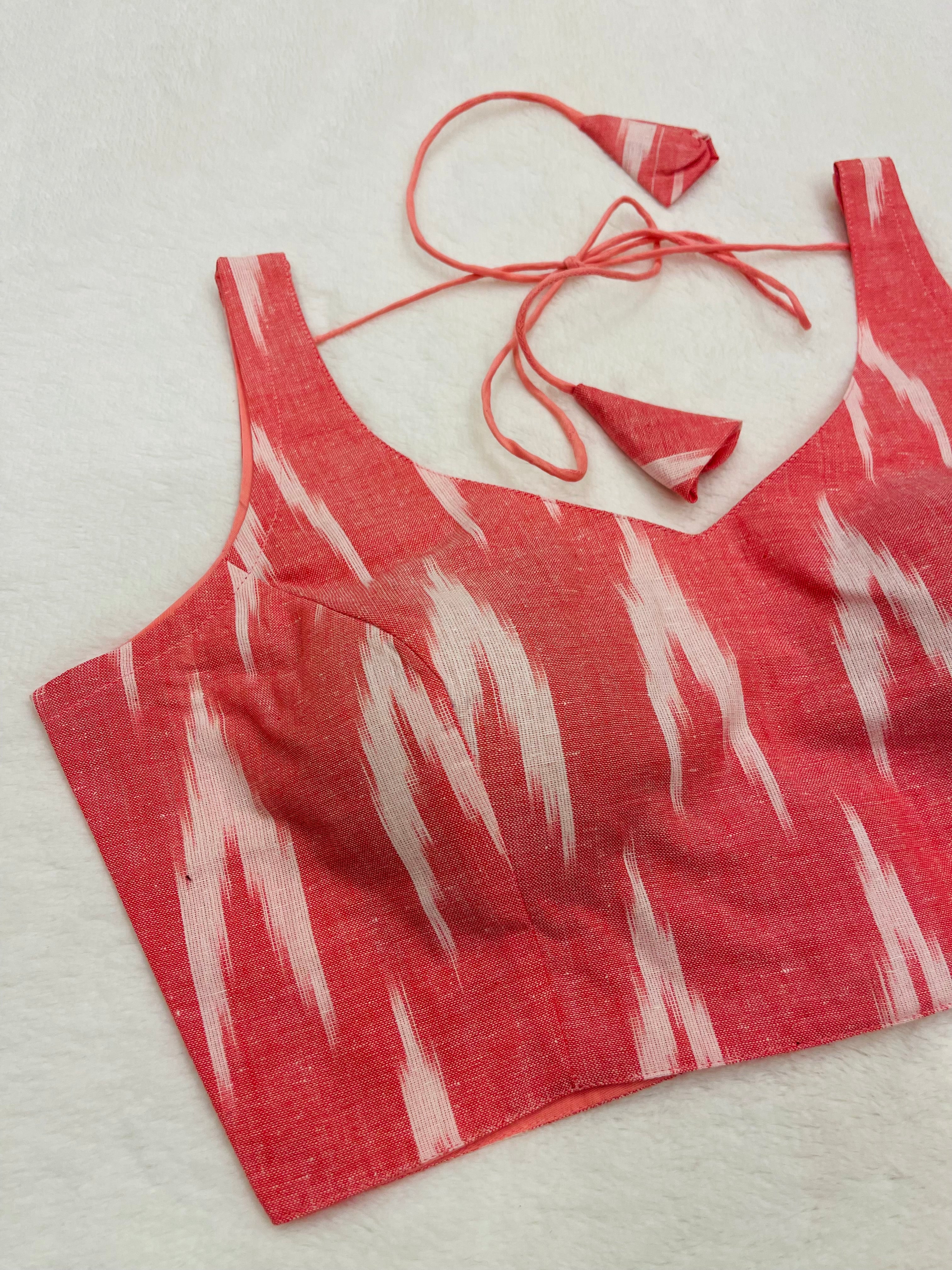 Pink Ikkat Blouse