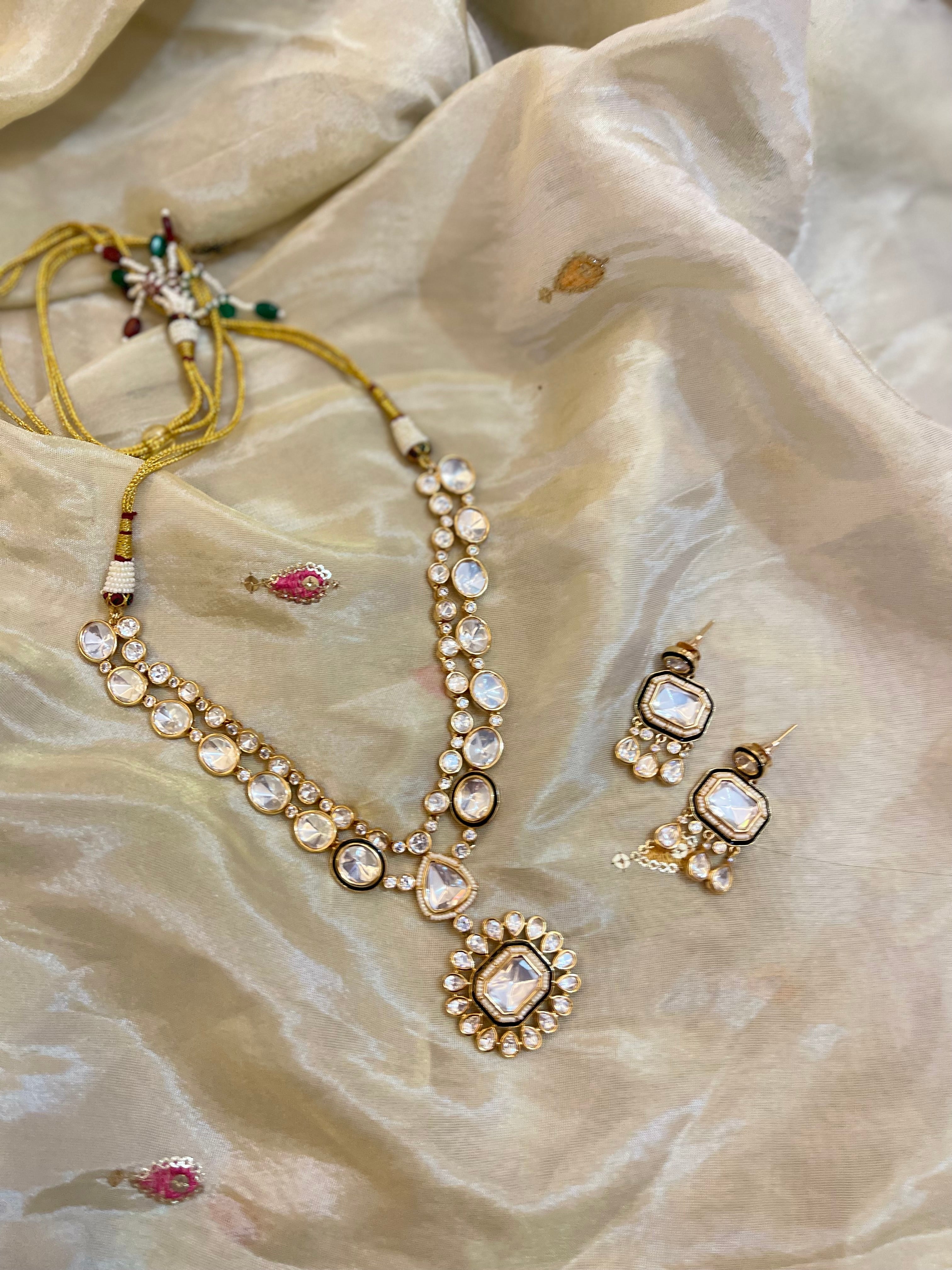 Damini Silver Pearl Necklace