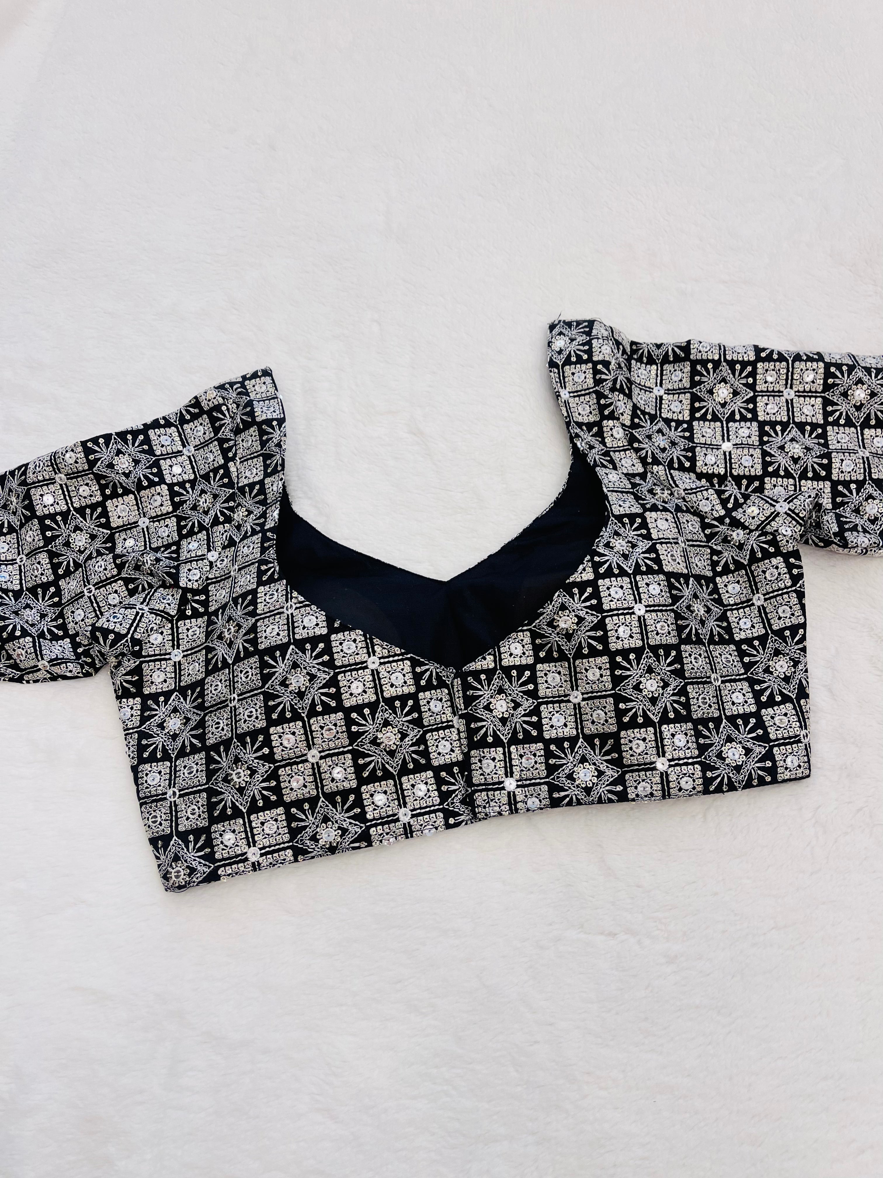 Gazal Black Full sleeves blouse