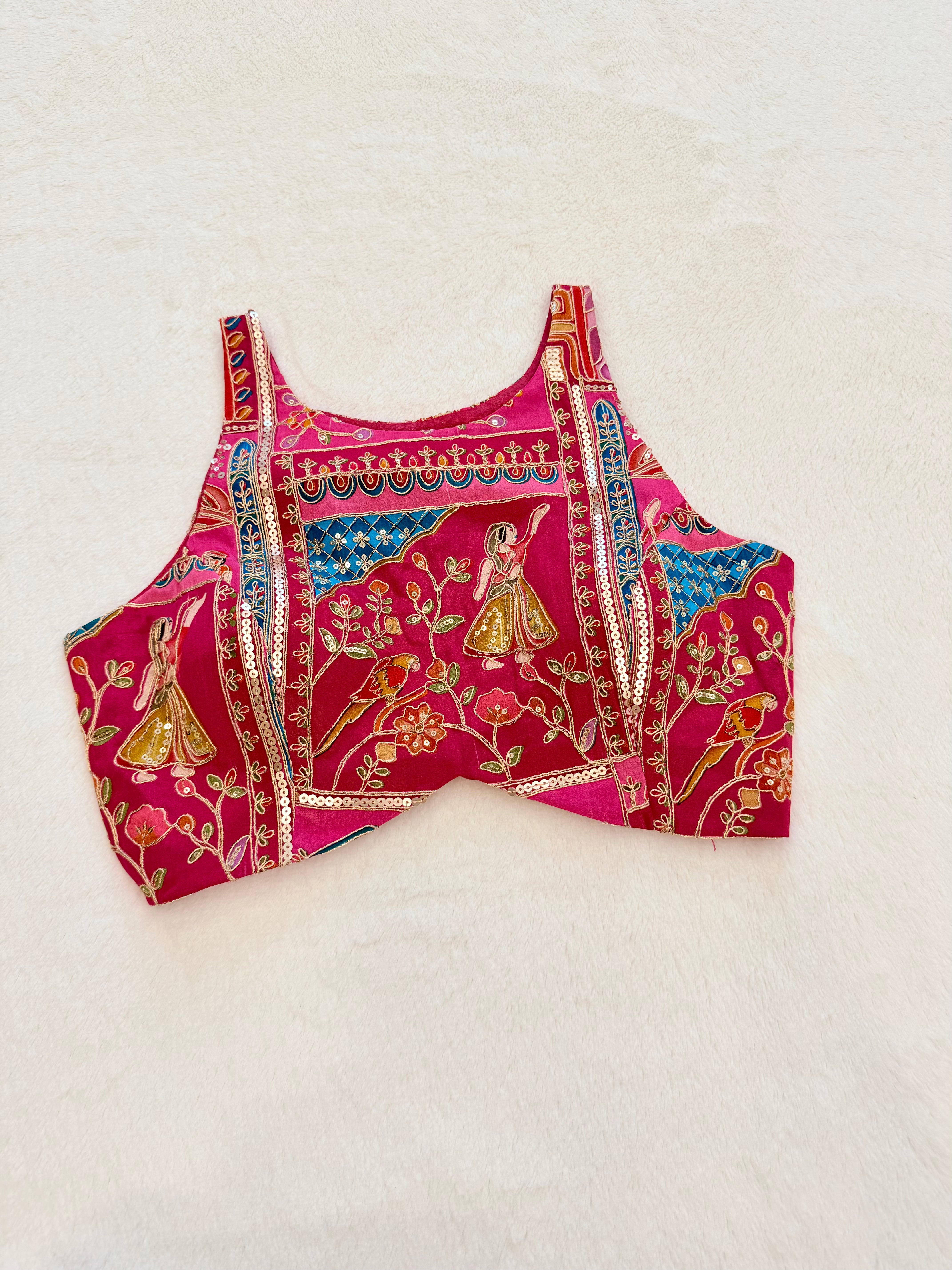 Anamika Rani Pink Blouse