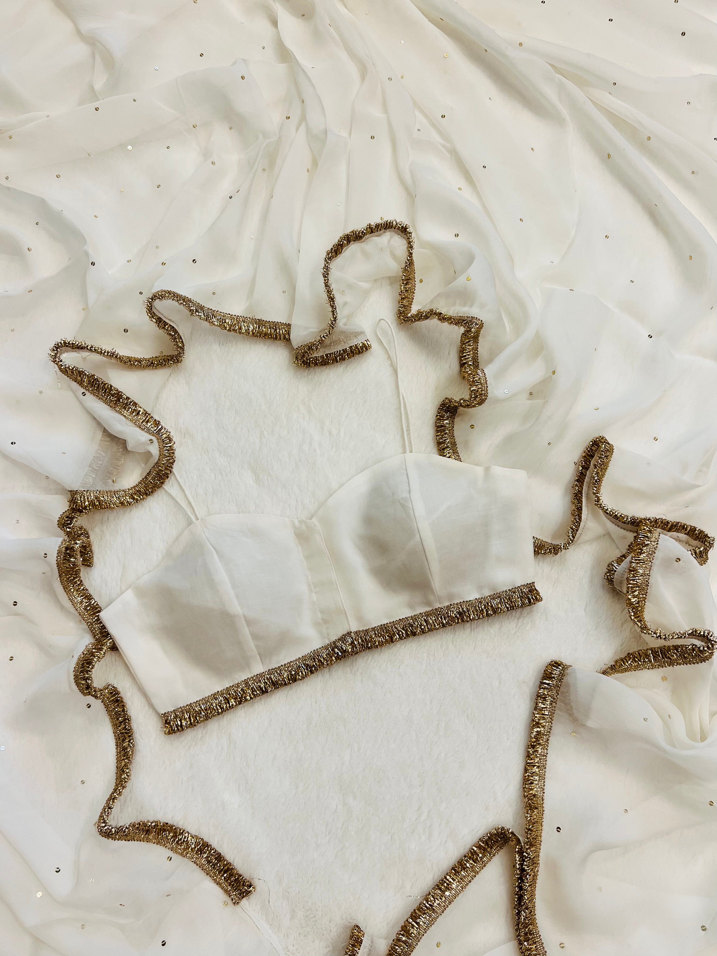 Gul-E-bahaar Handwork Saree