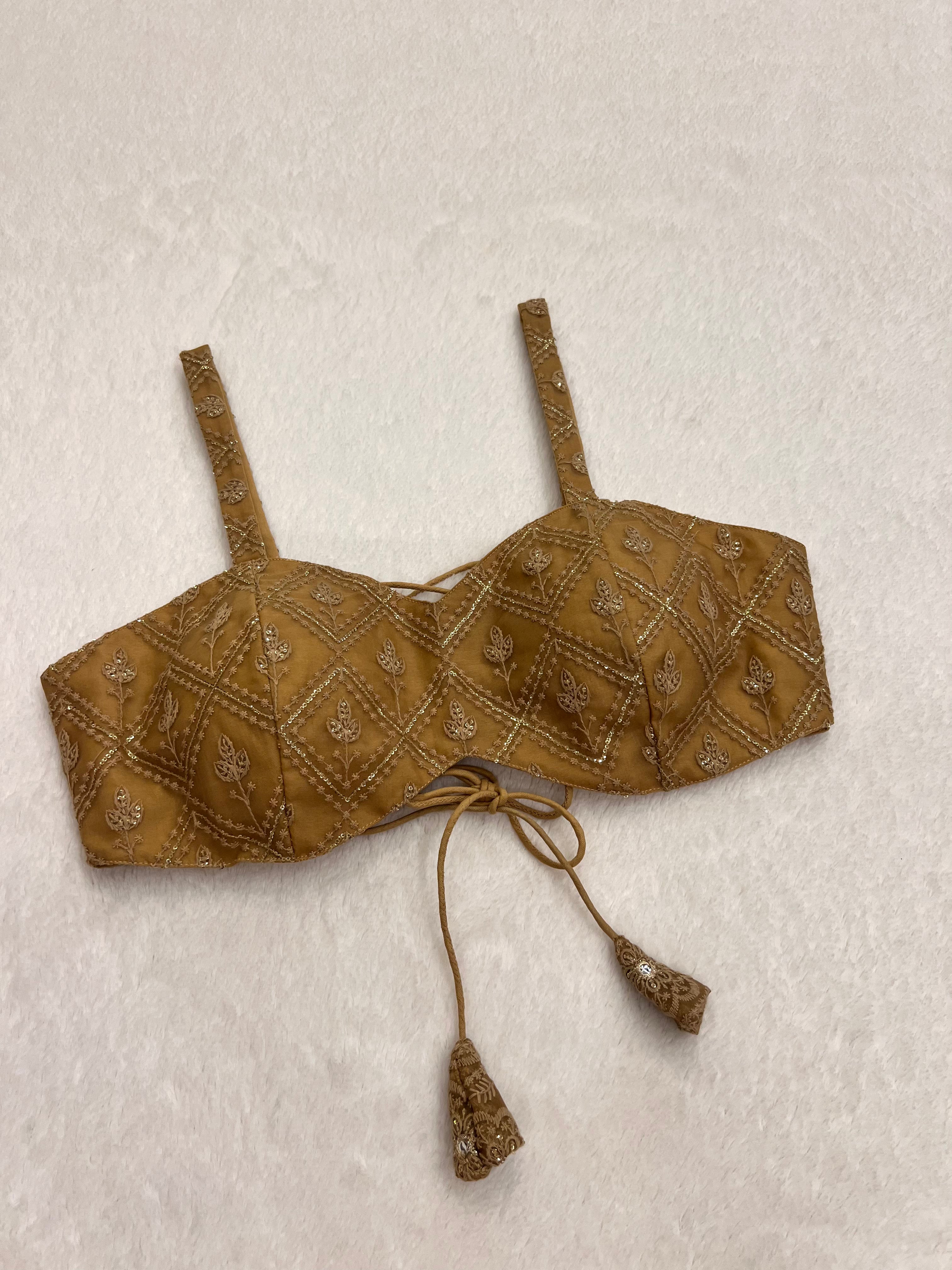 Zeenat Brown Blouse