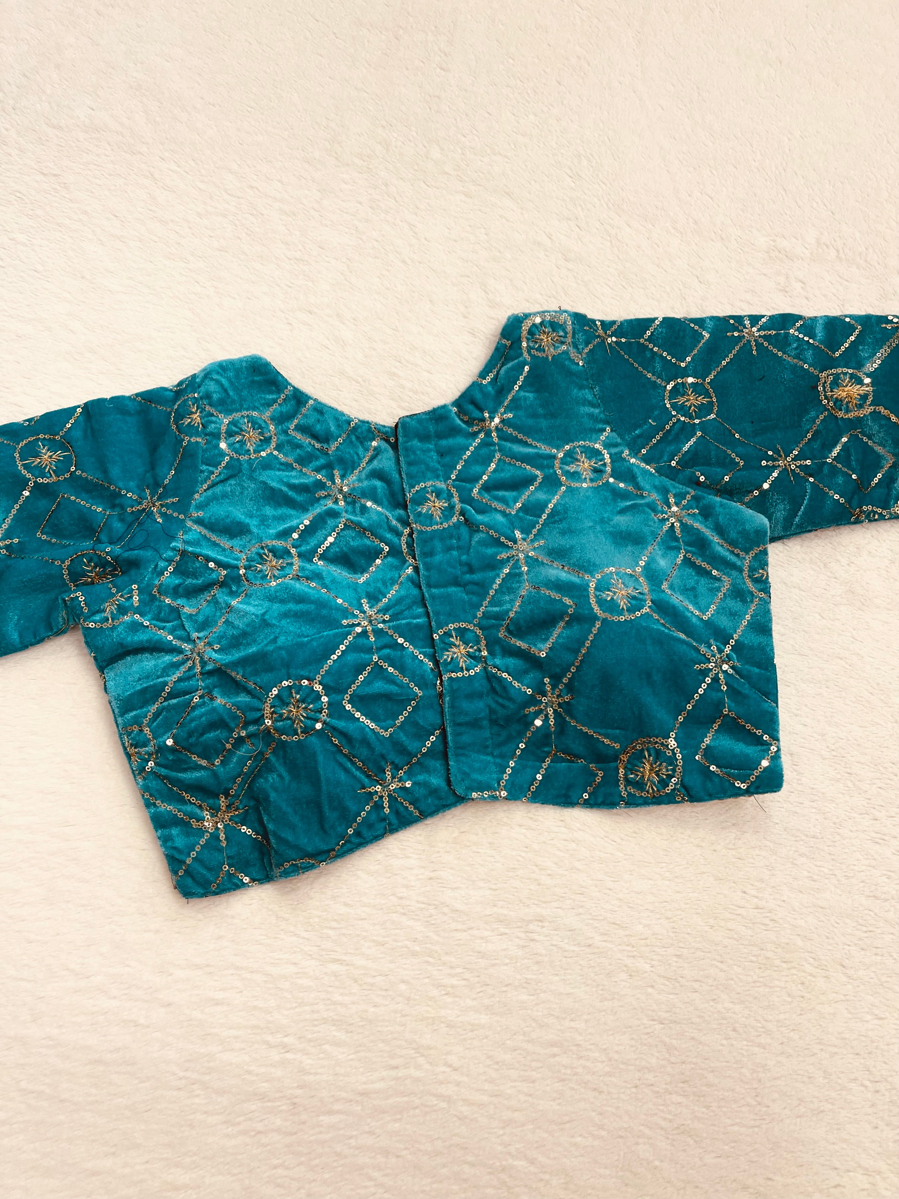 Chandrika Green Blouse