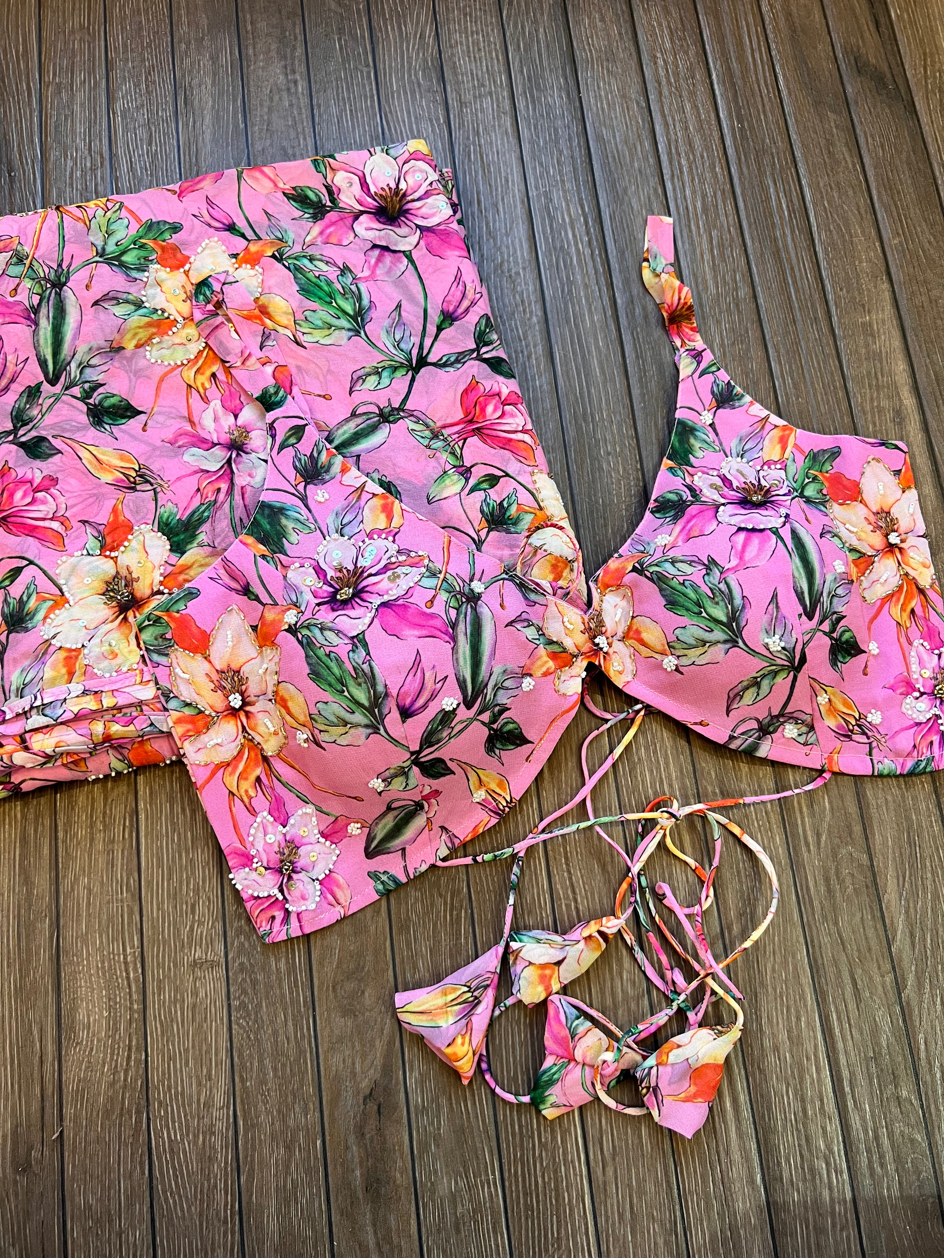 Phoolwari Handwork Blouse