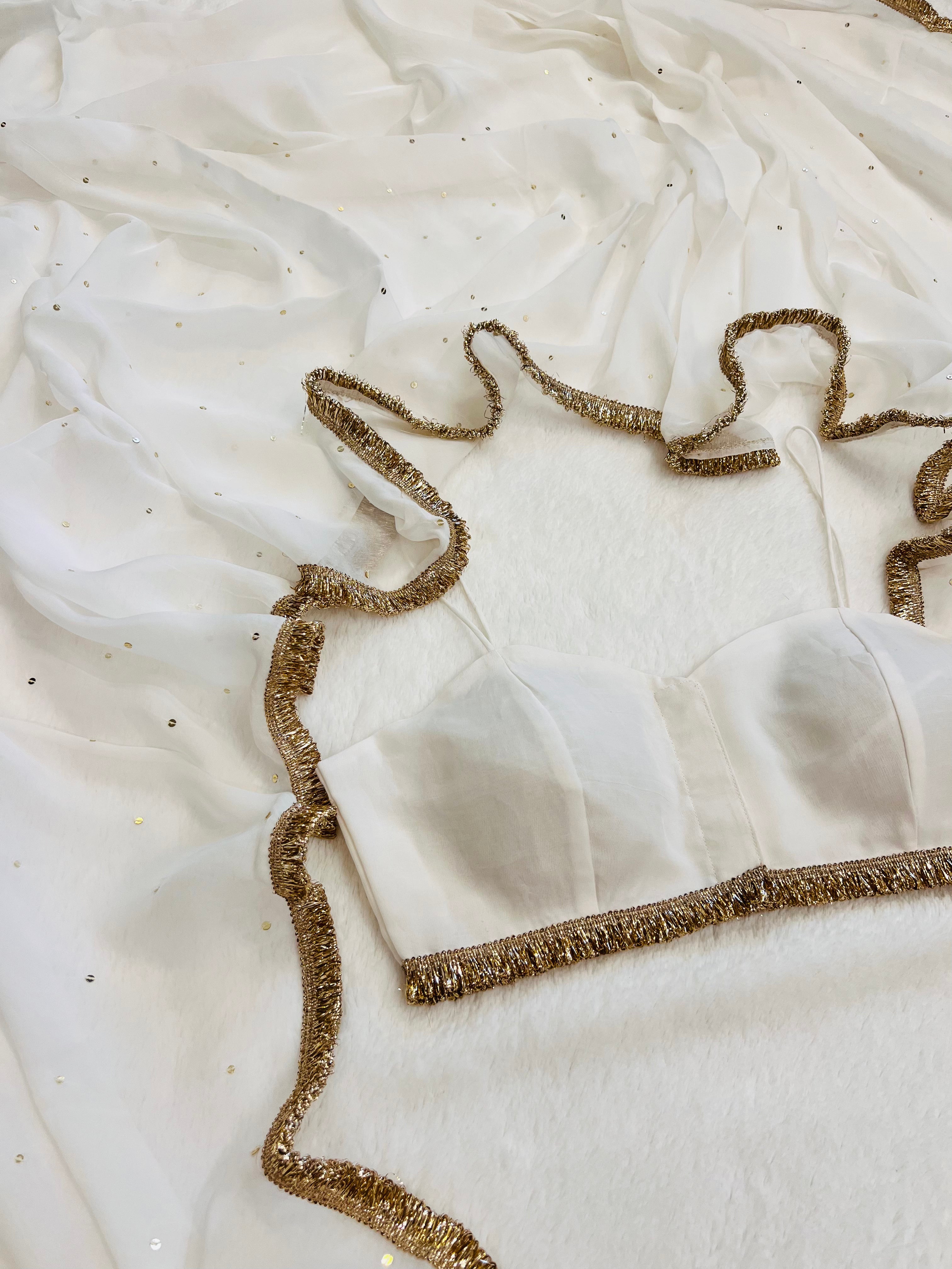 Gul-E-bahaar Handwork Saree