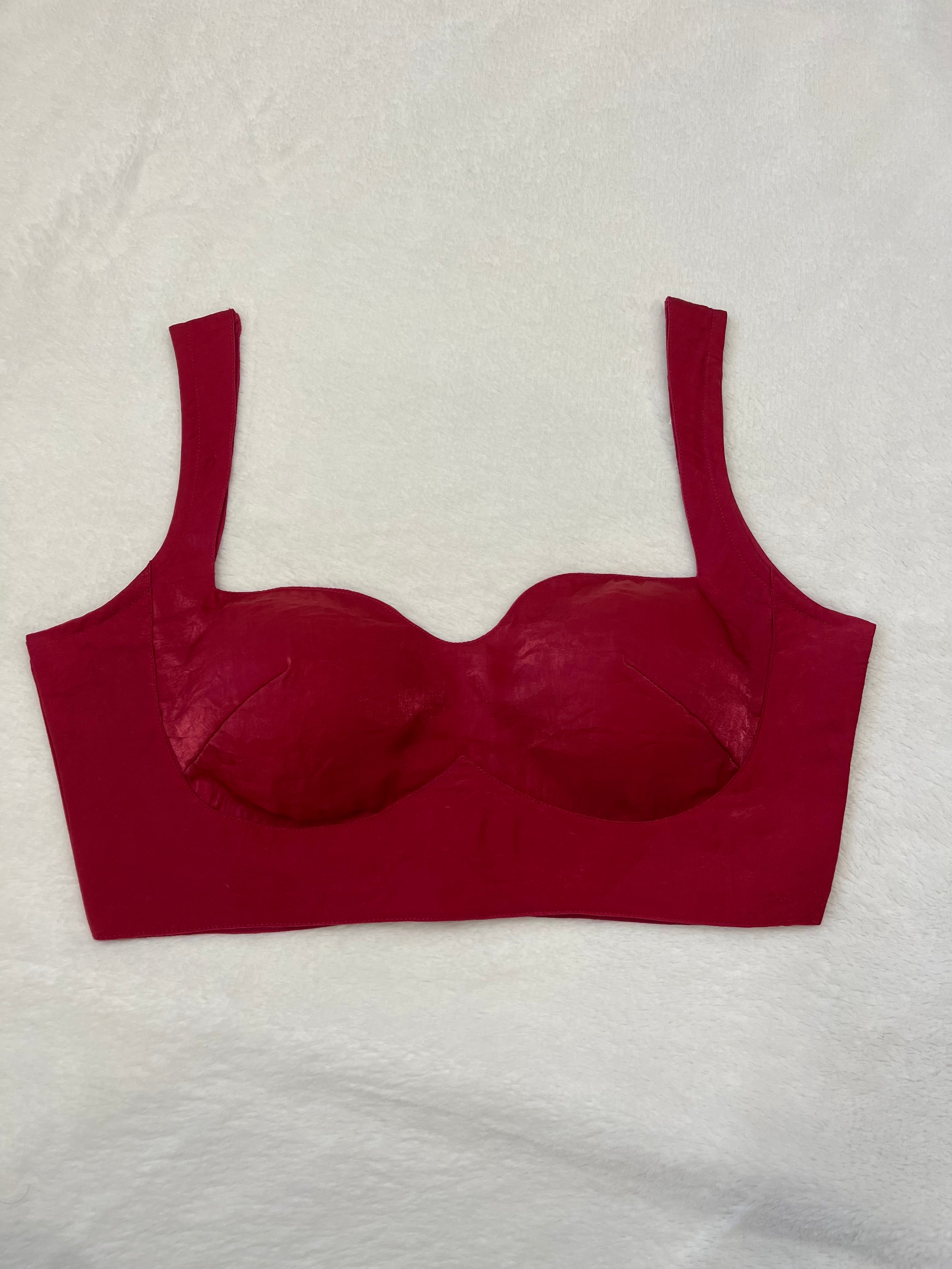 Sunehari Organza Magenta Pink Blouse