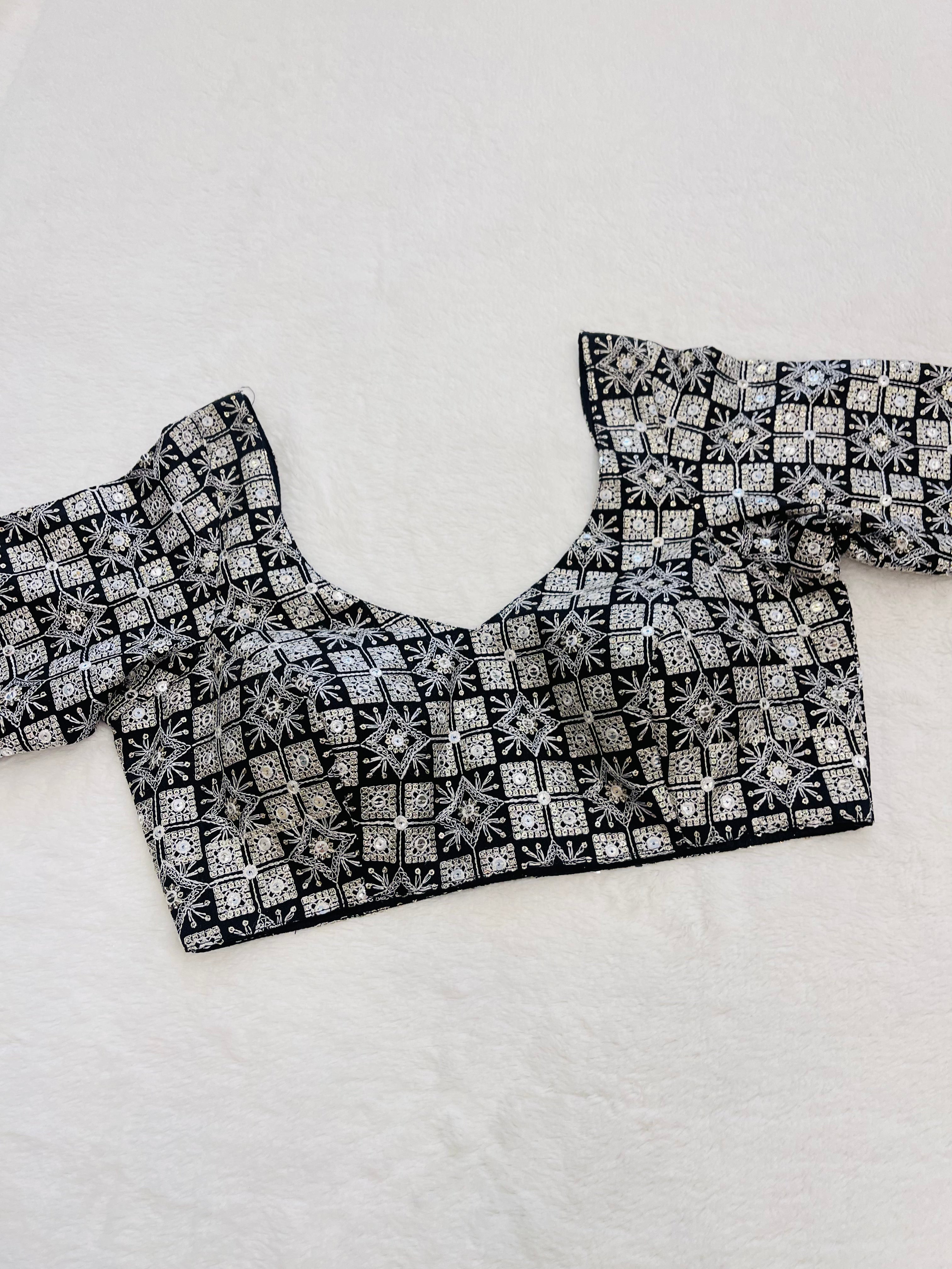 Gazal Black Full sleeves blouse