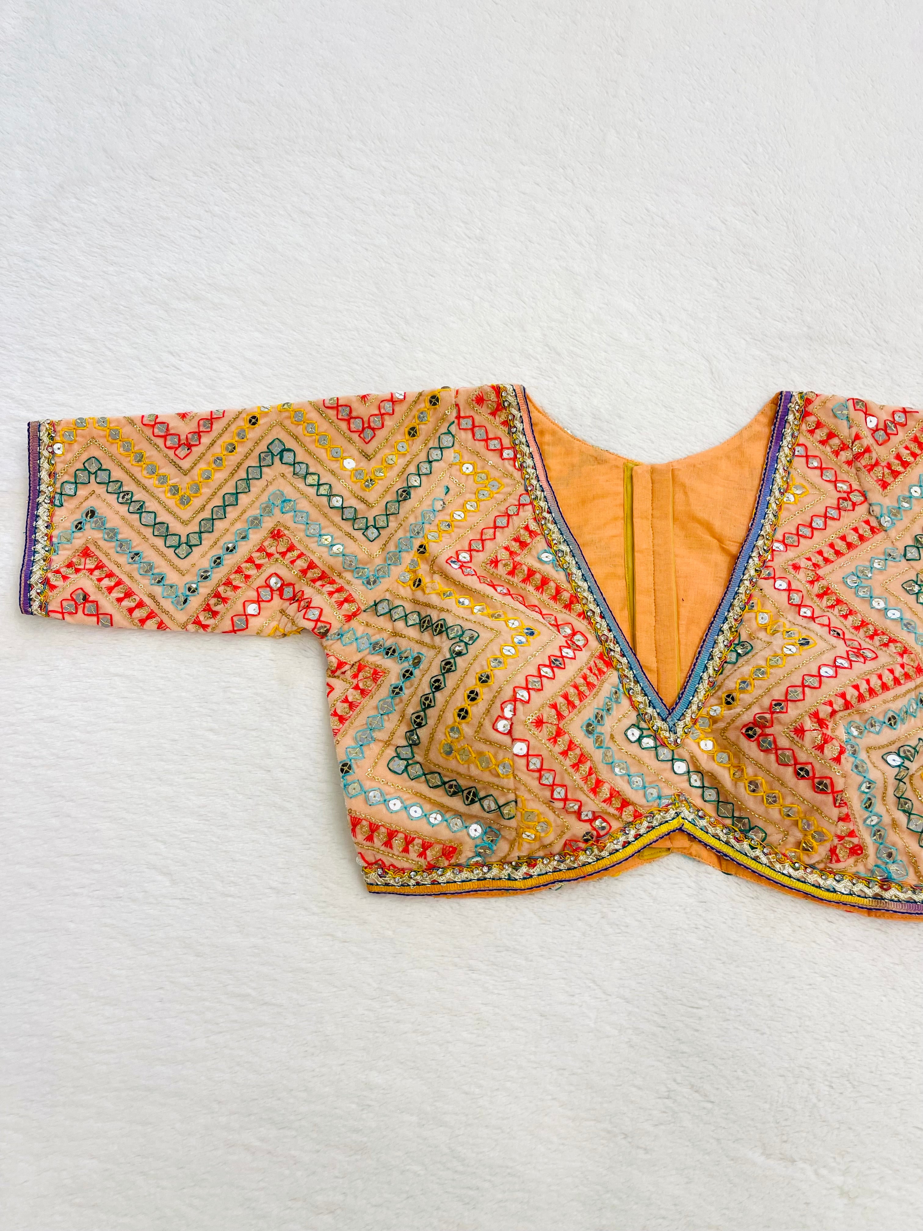 Peach Roshni Blouse