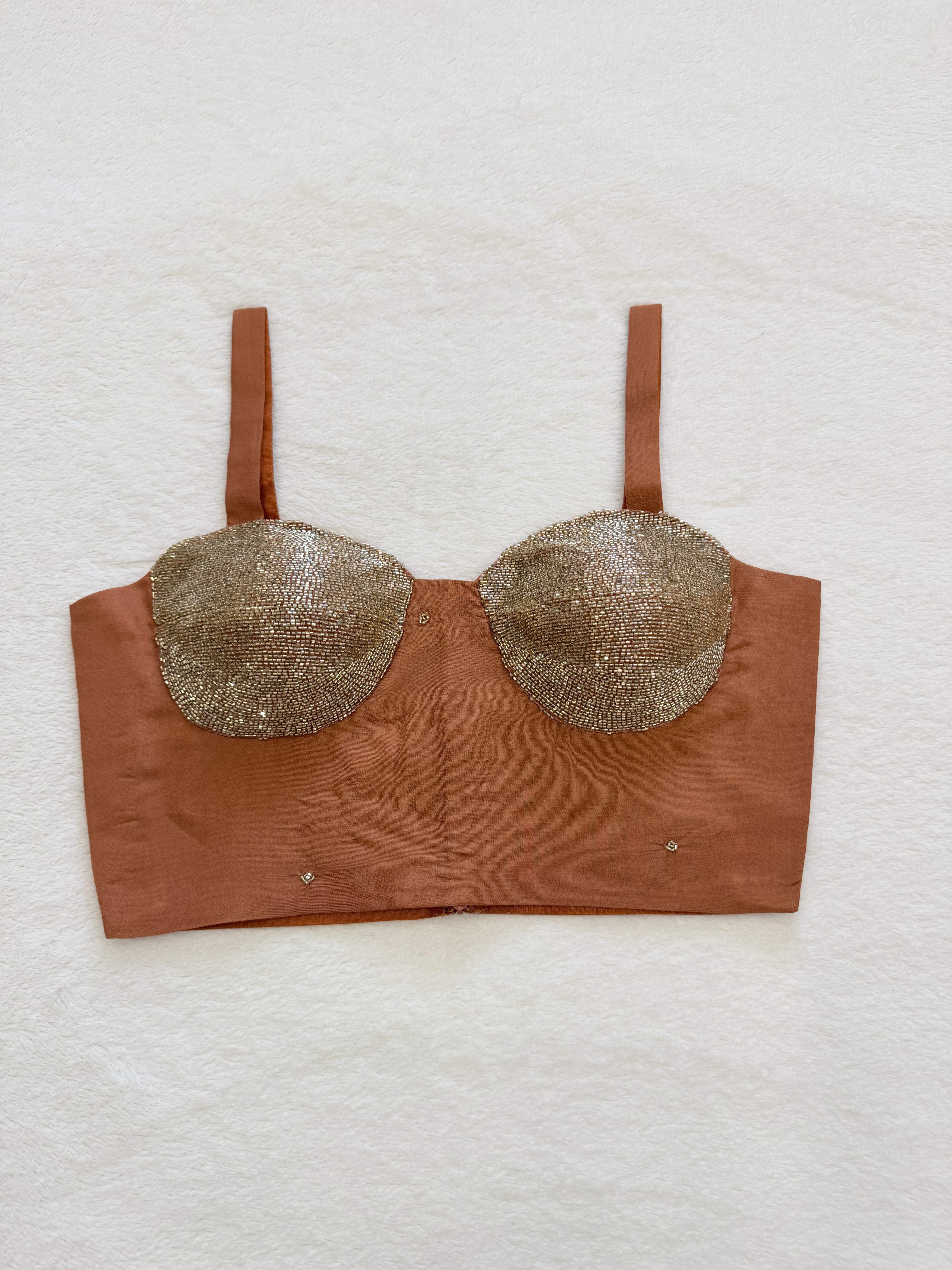 Kanika Rust Handwork Blouse