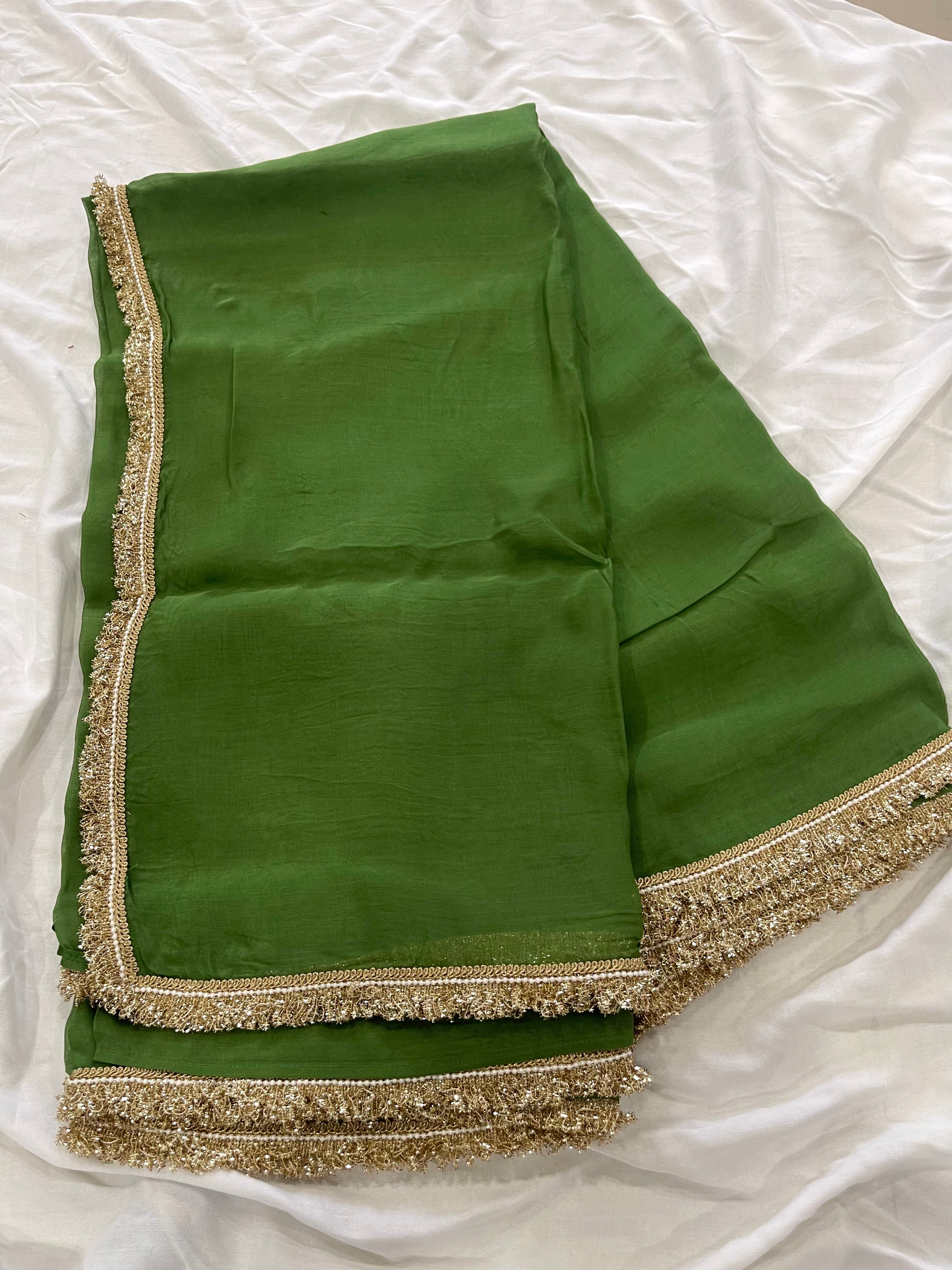 Olive Aura Saree