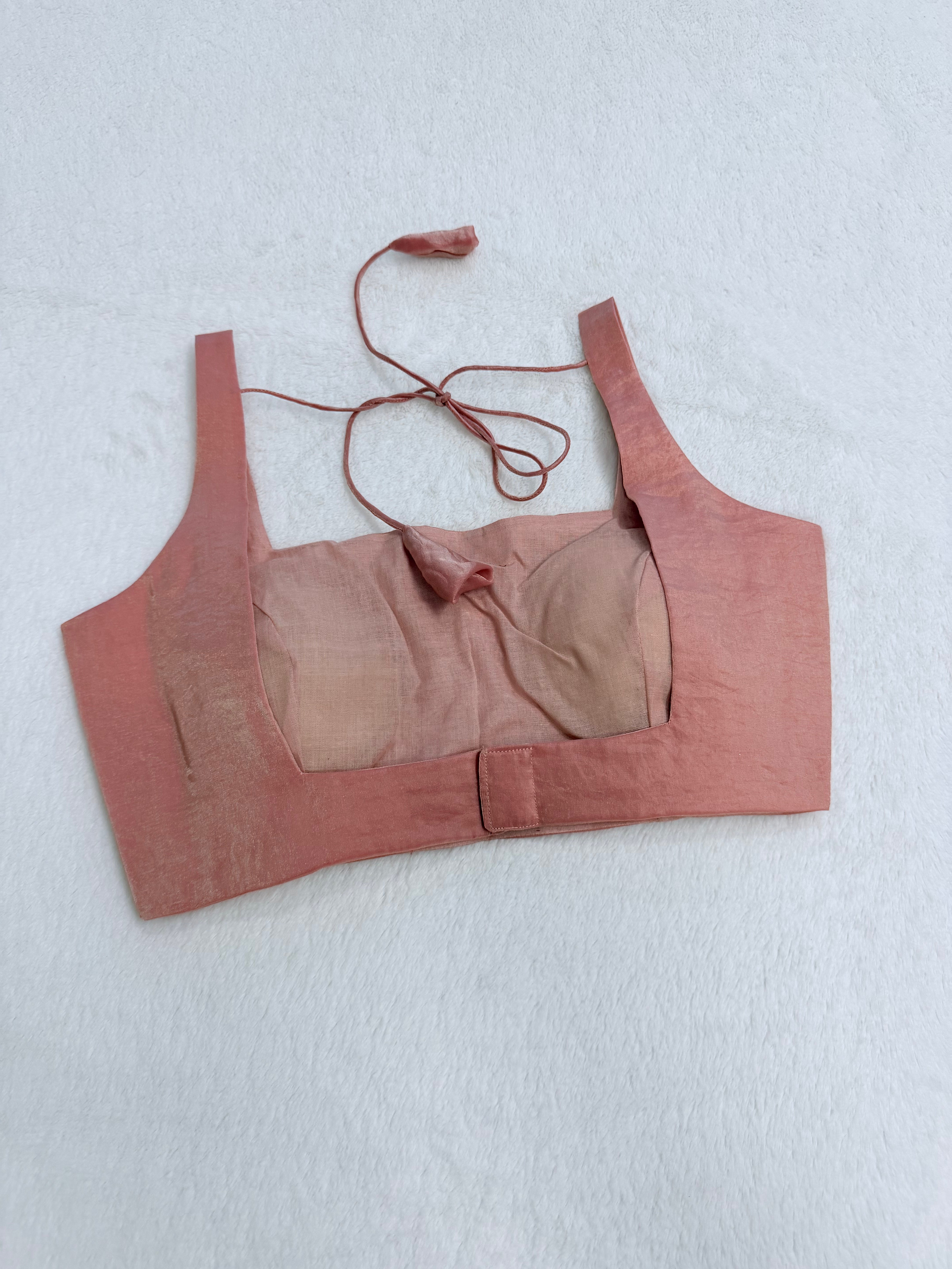 Sunehari Peach Pink Blouse