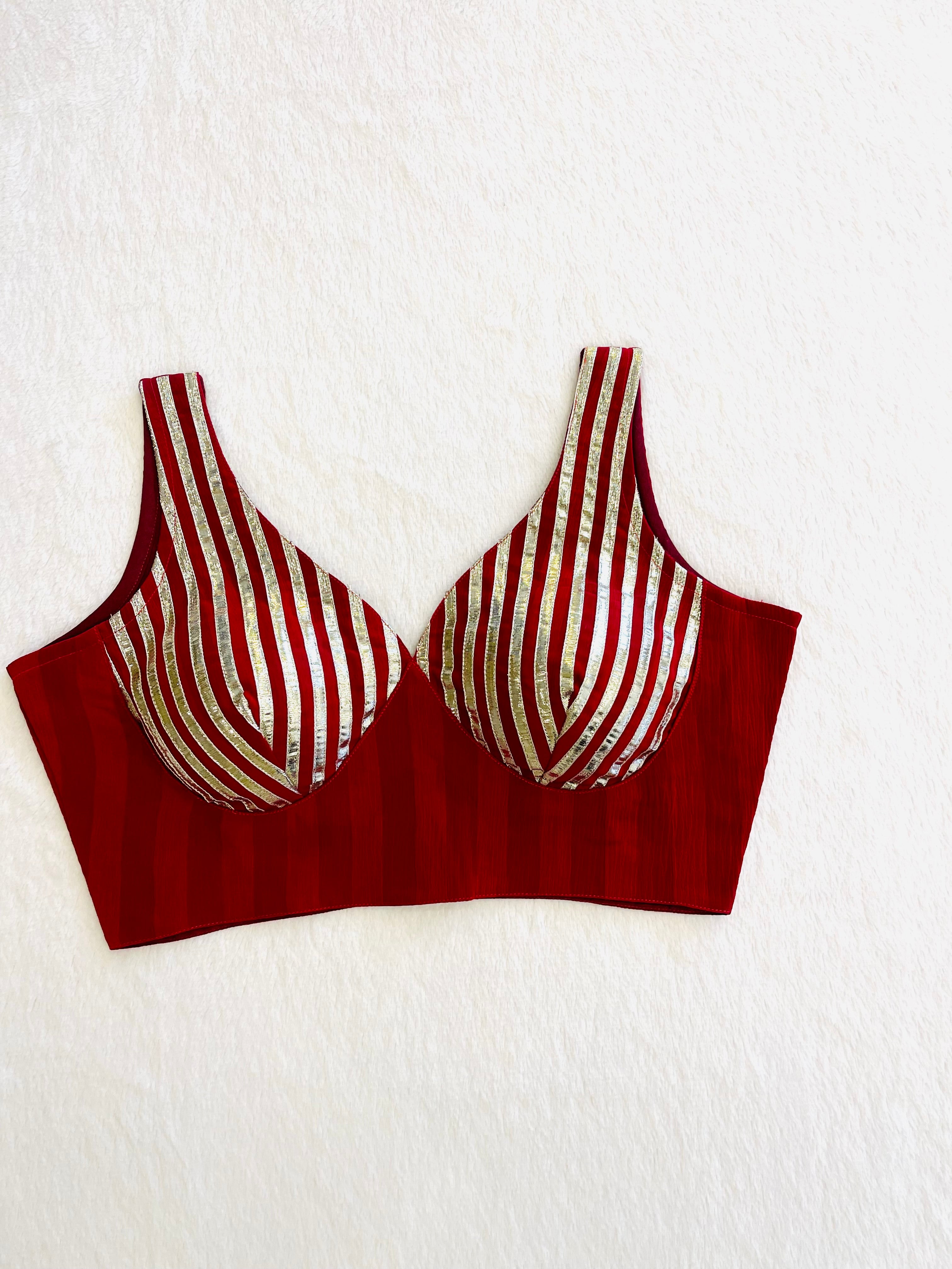 Maroon Gotta Work Sleeveless Blouse