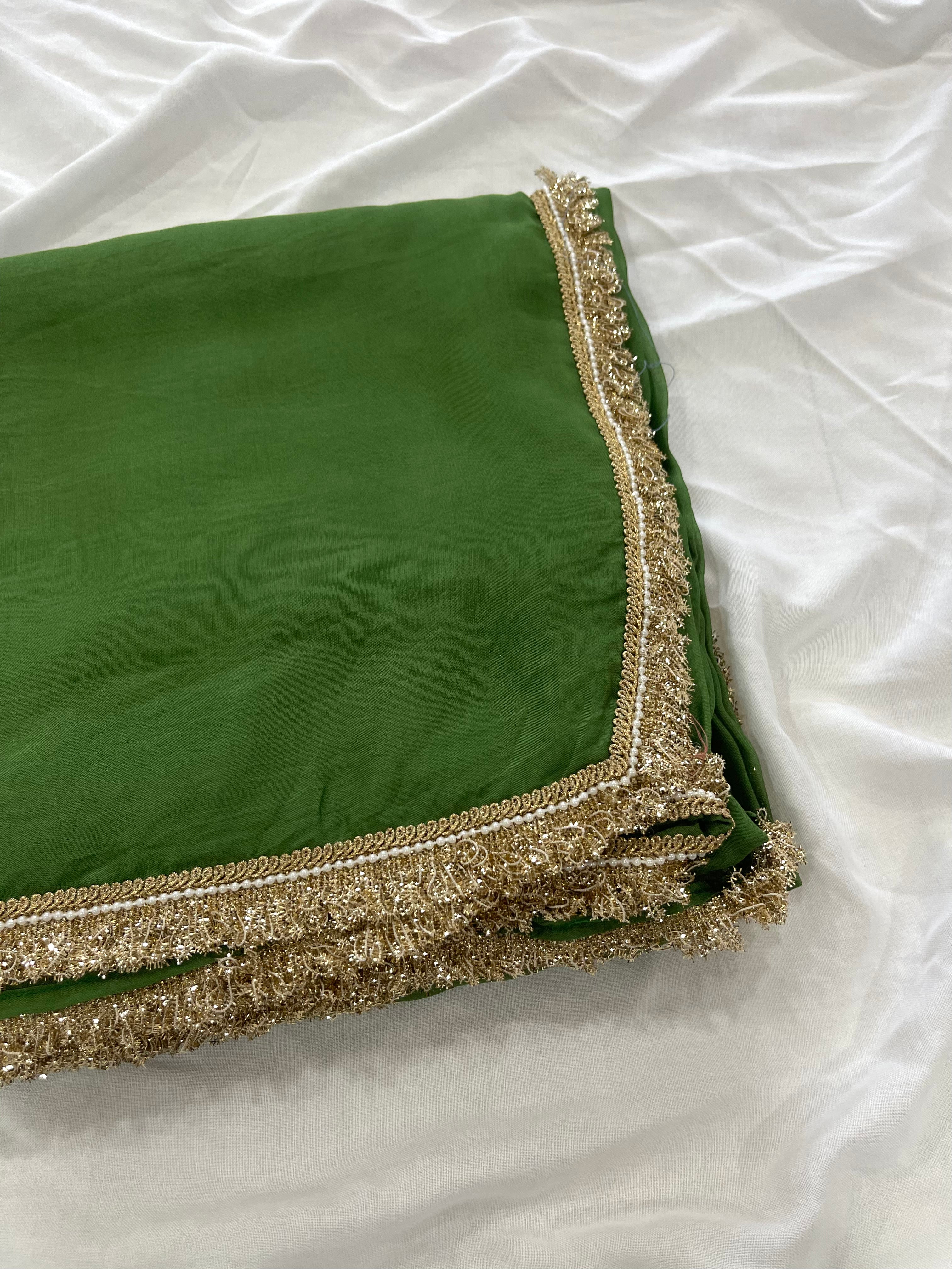 Olive Aura Saree