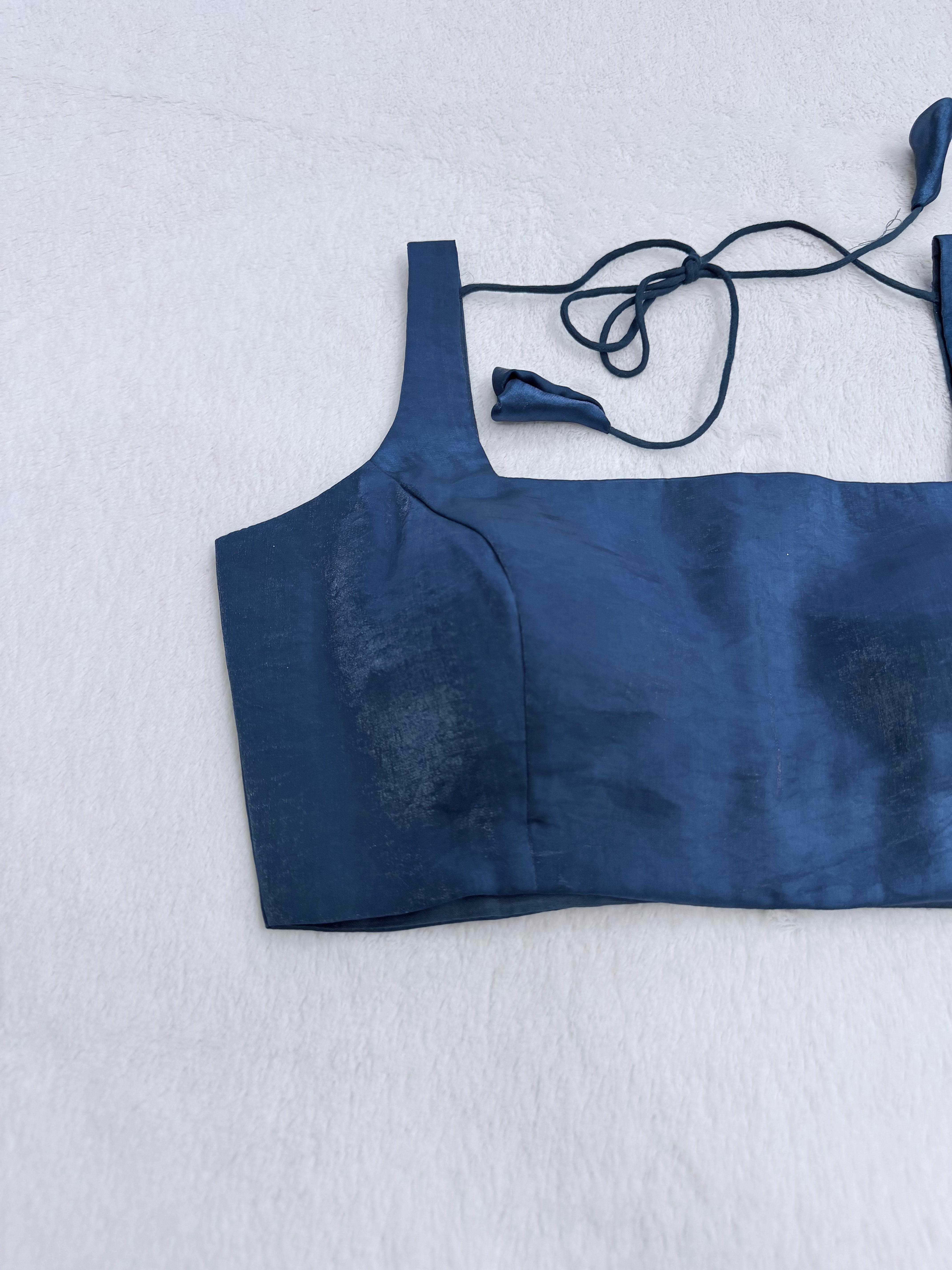 Sunehari Teal Blue Blouse