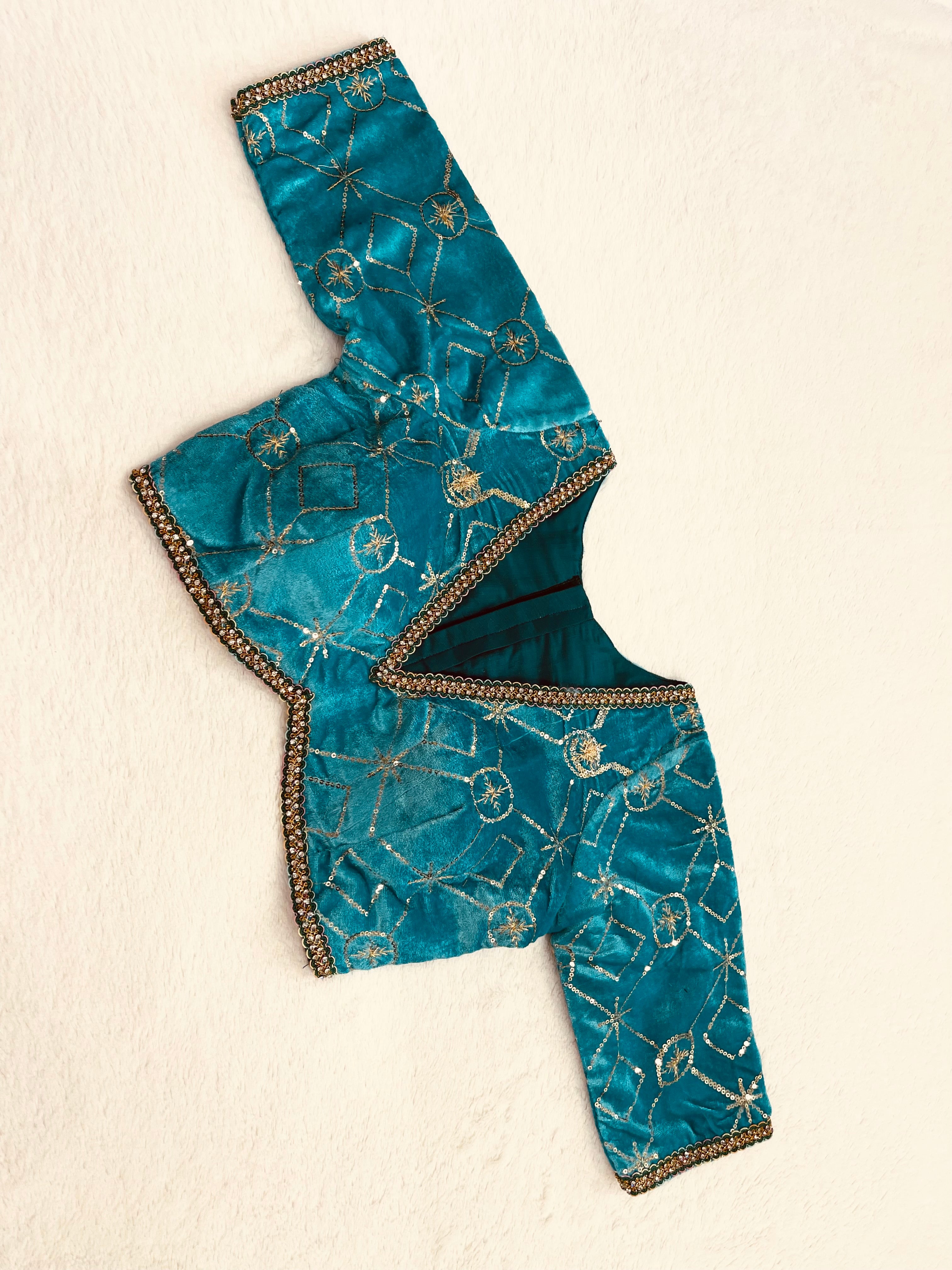 Chandrika Green Blouse