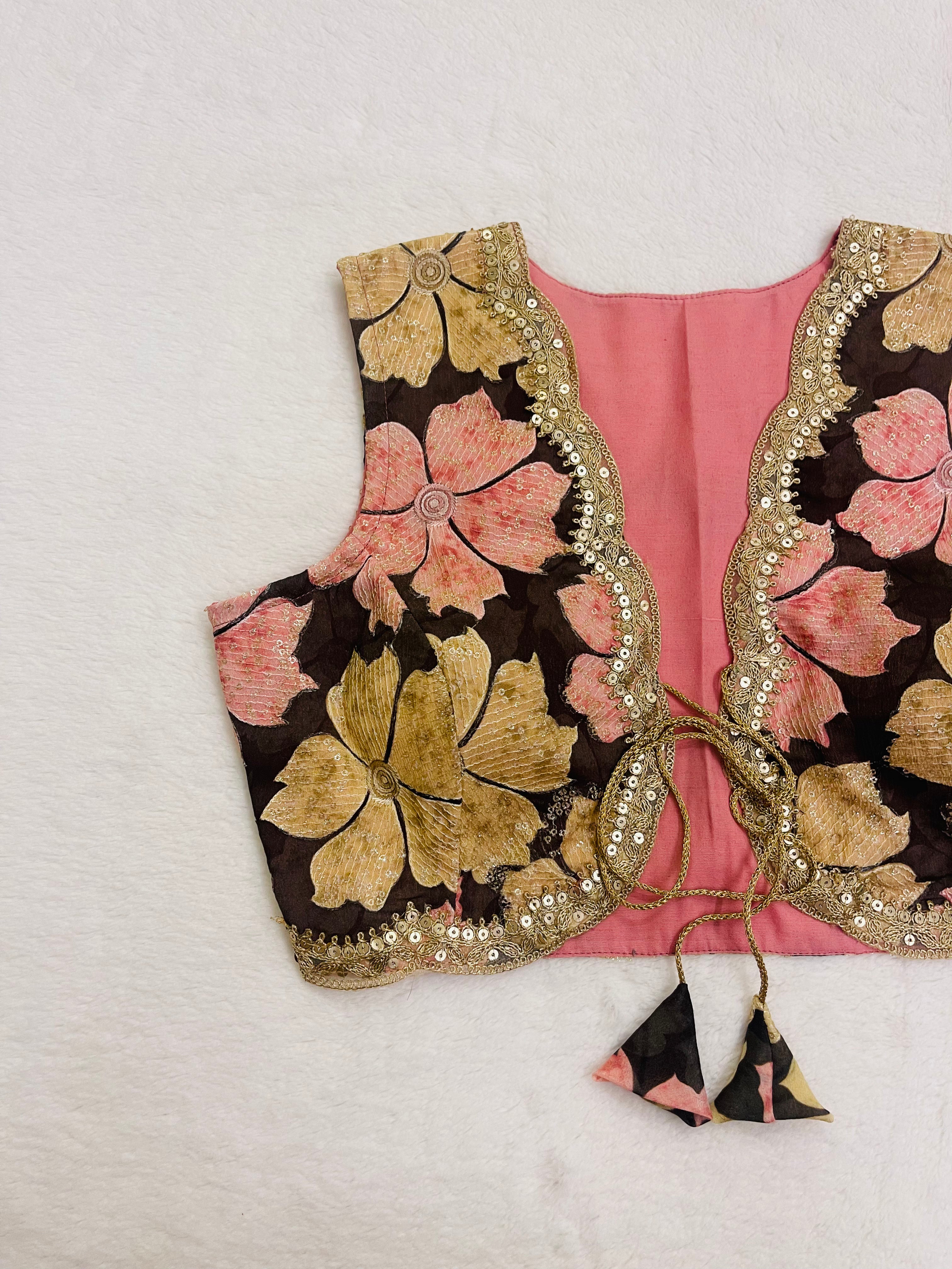 Divine Black Multi Blouse