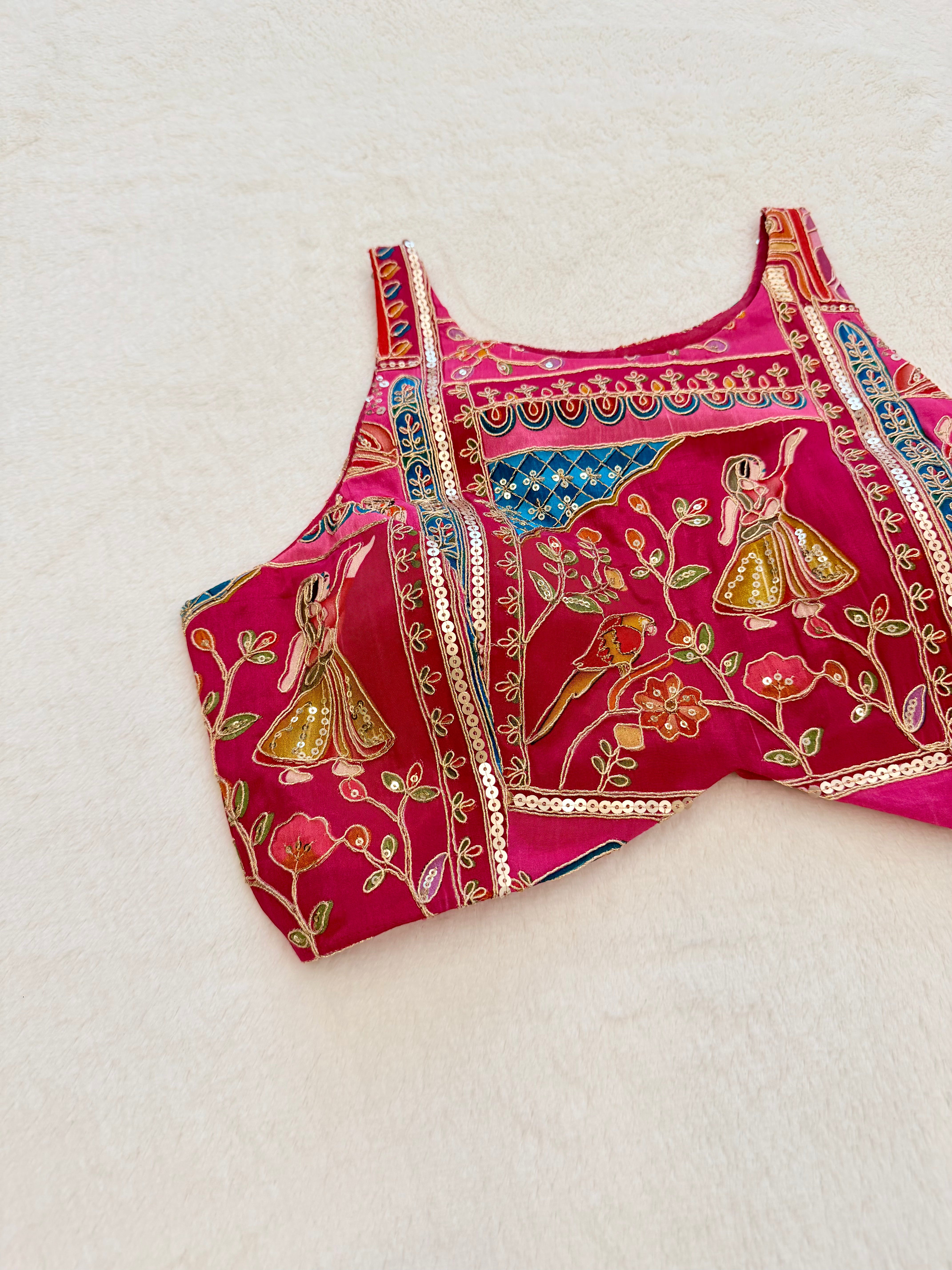 Anamika Rani Pink Blouse