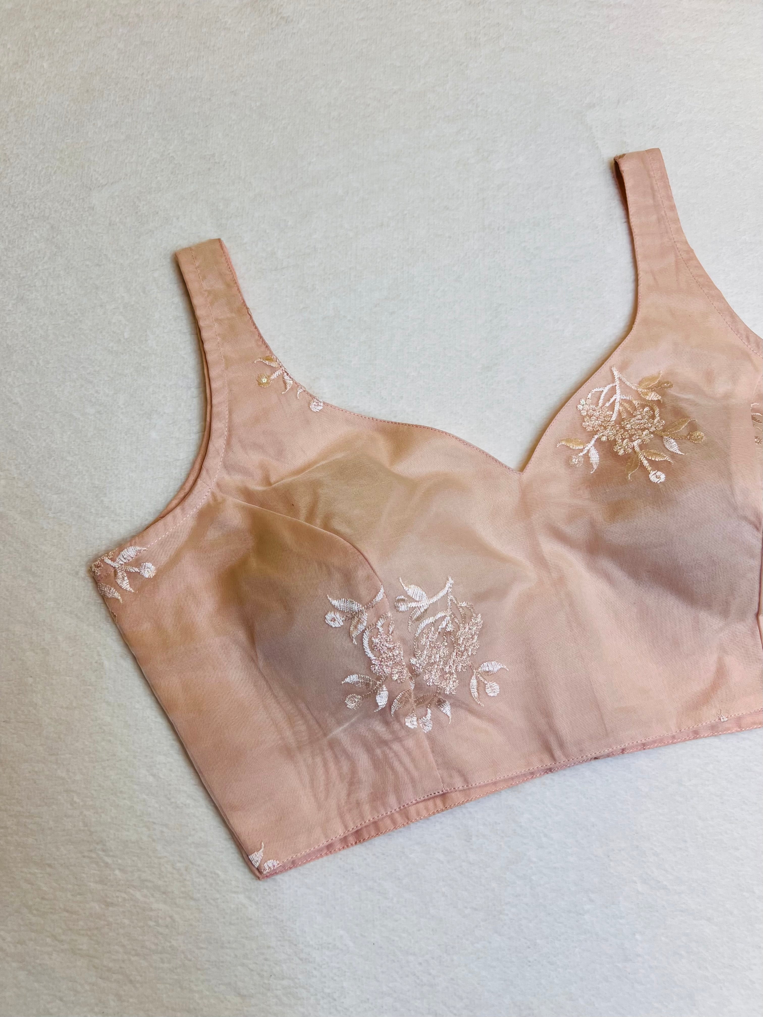 Kashish Organza peach Blouse