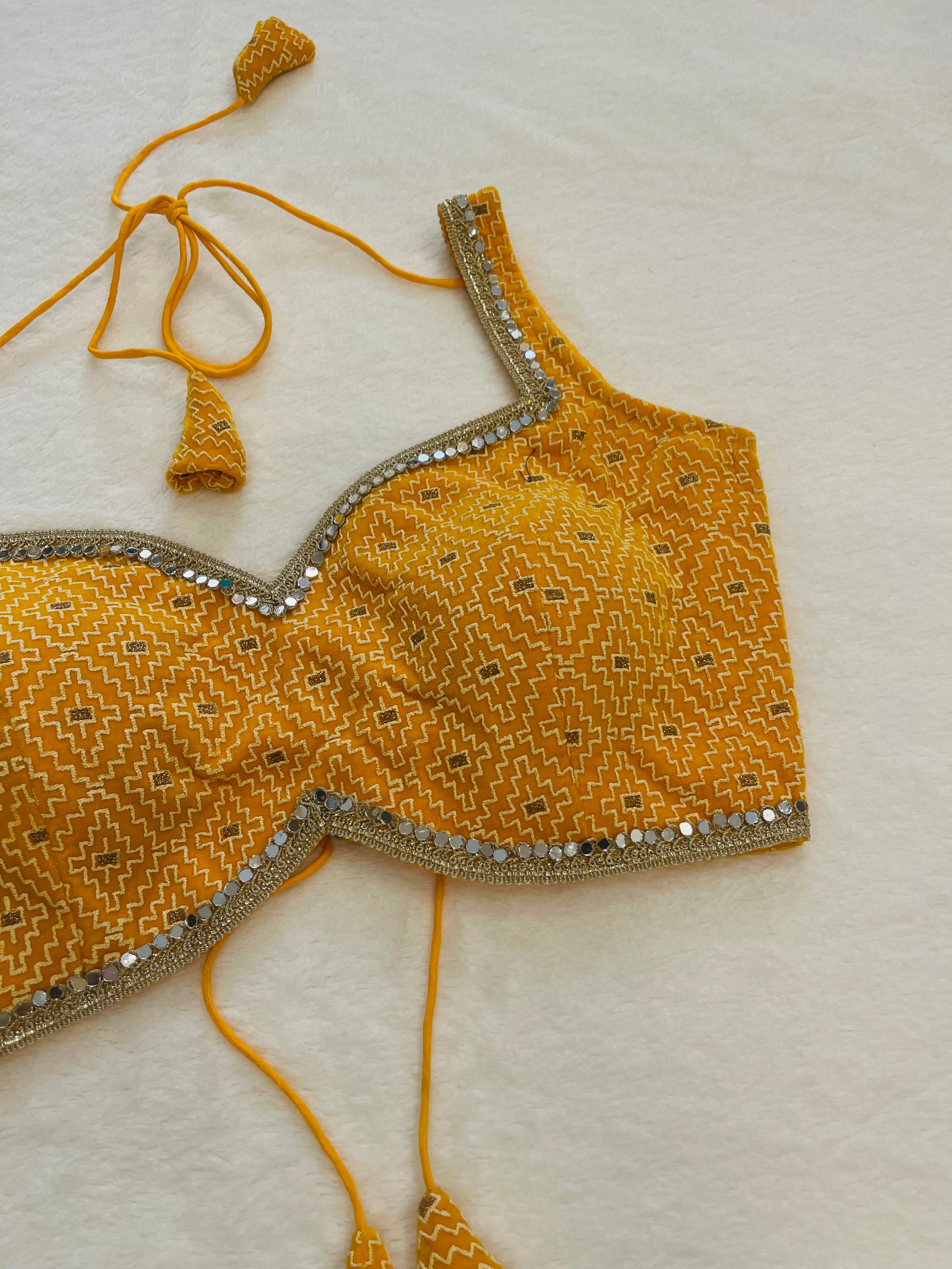 Chamak Yellow Blouse