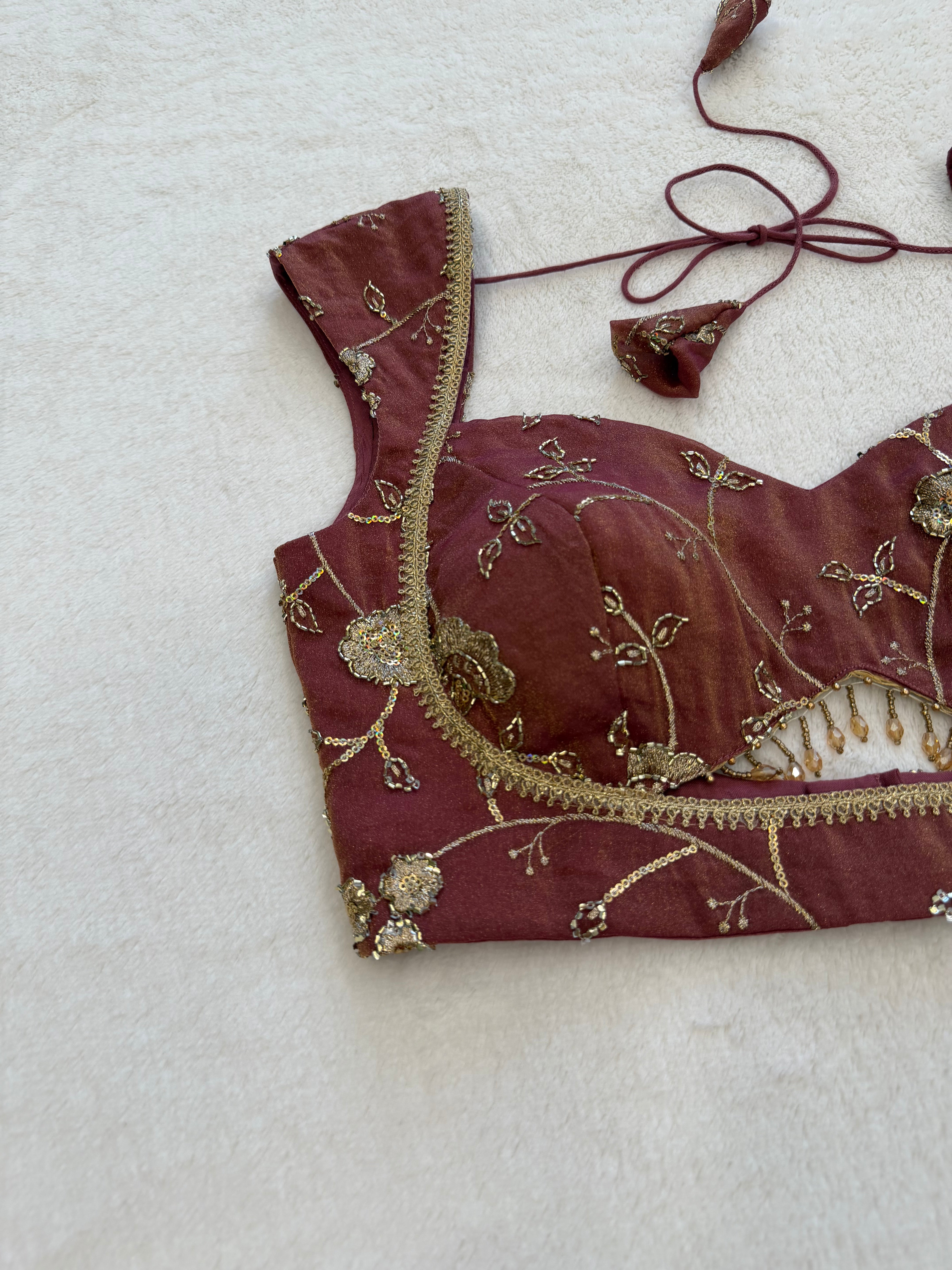 Zarina Deep Wine Blouse