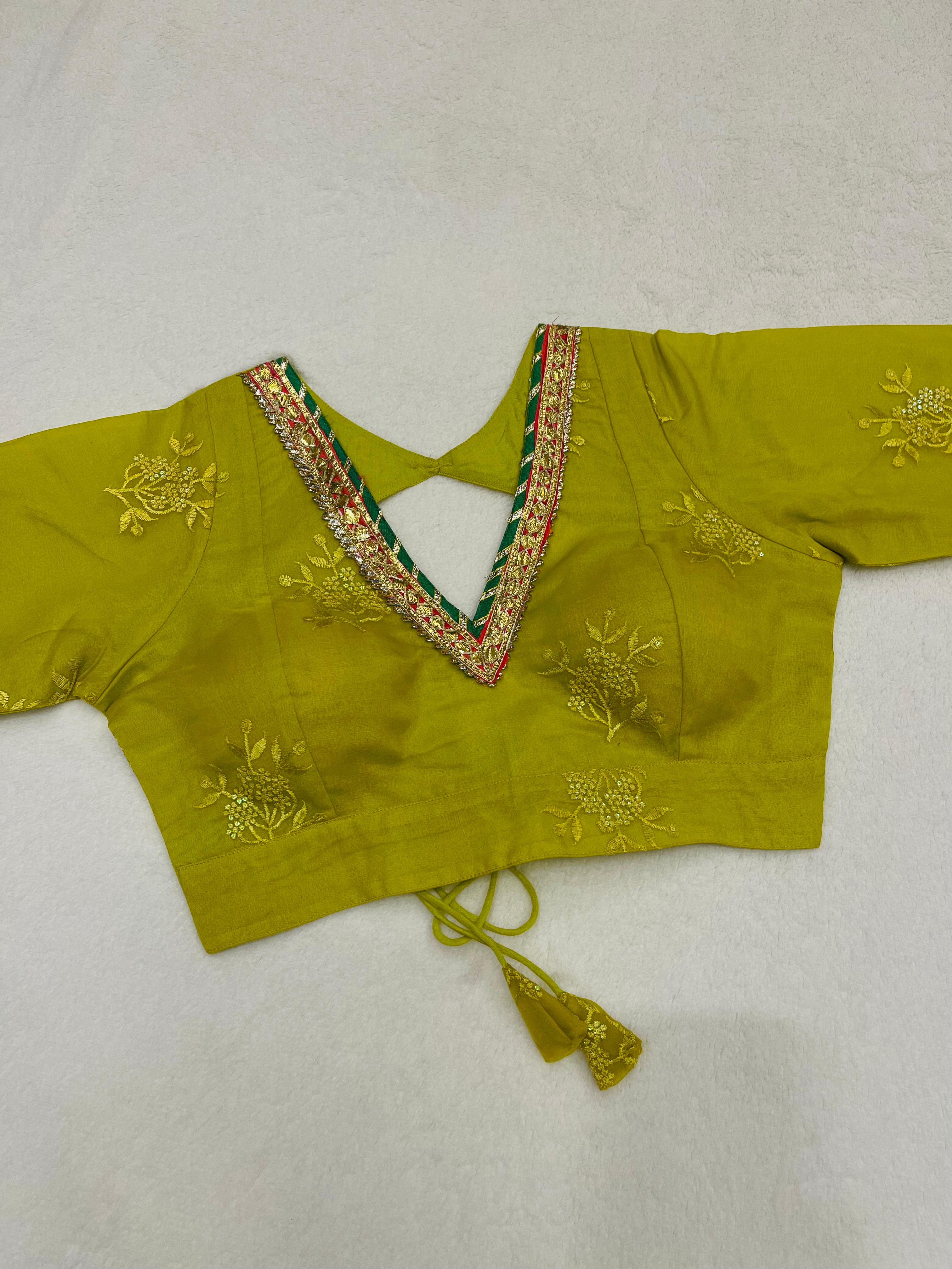 Divine Yellow Gotta Lace Blouse