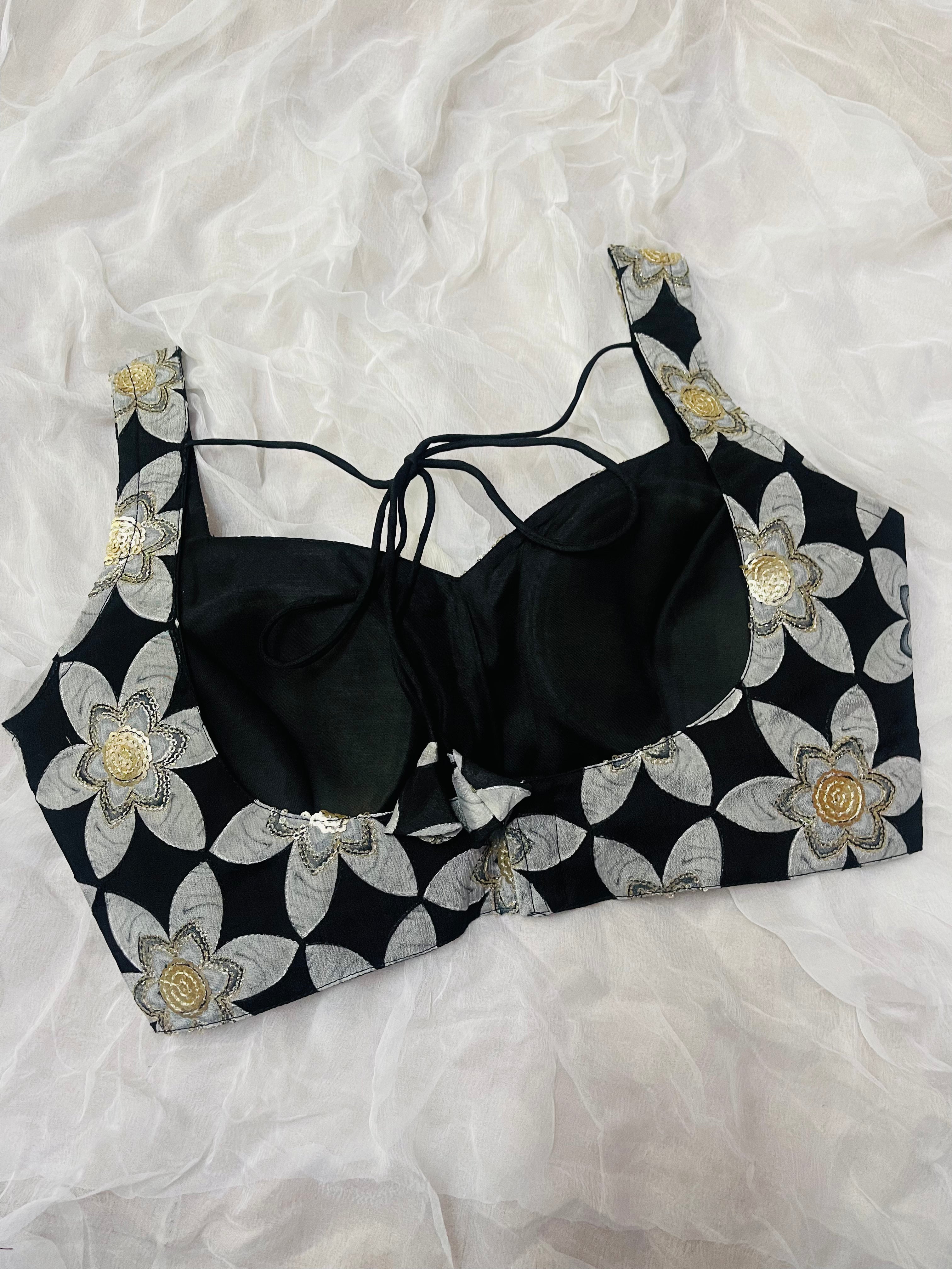 Divine Black sequin blouse