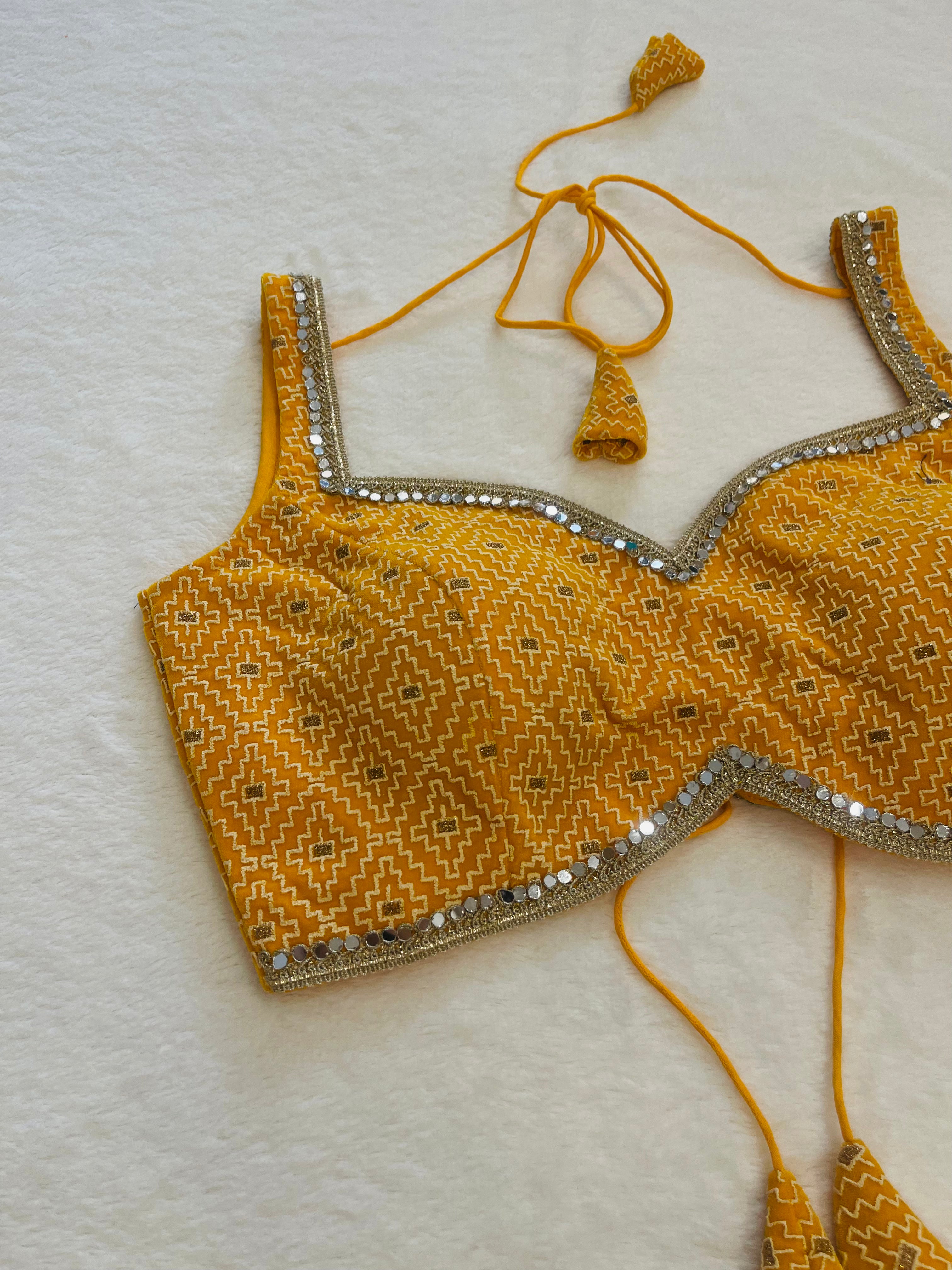 Chamak Yellow Blouse