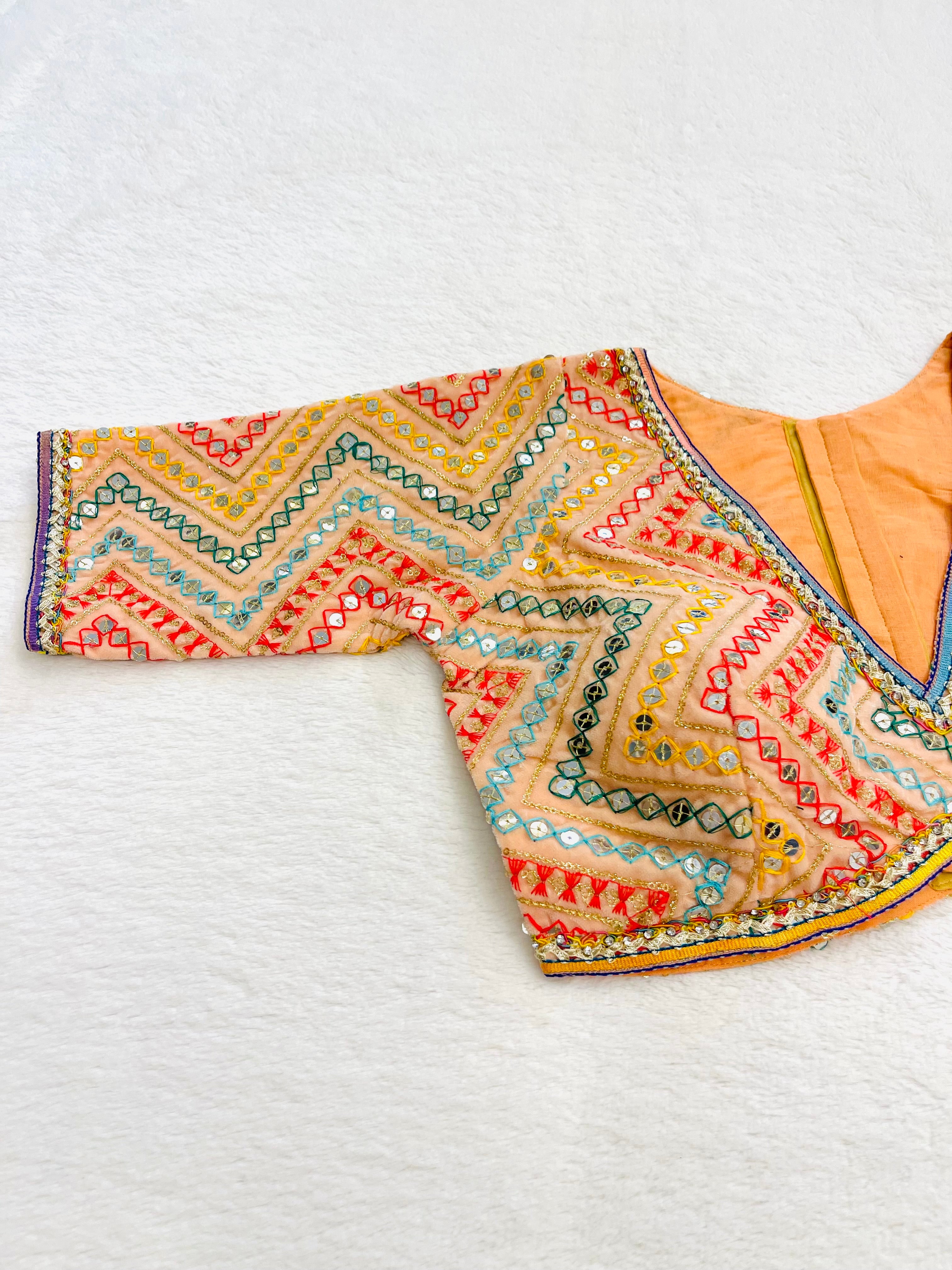 Peach Roshni Blouse