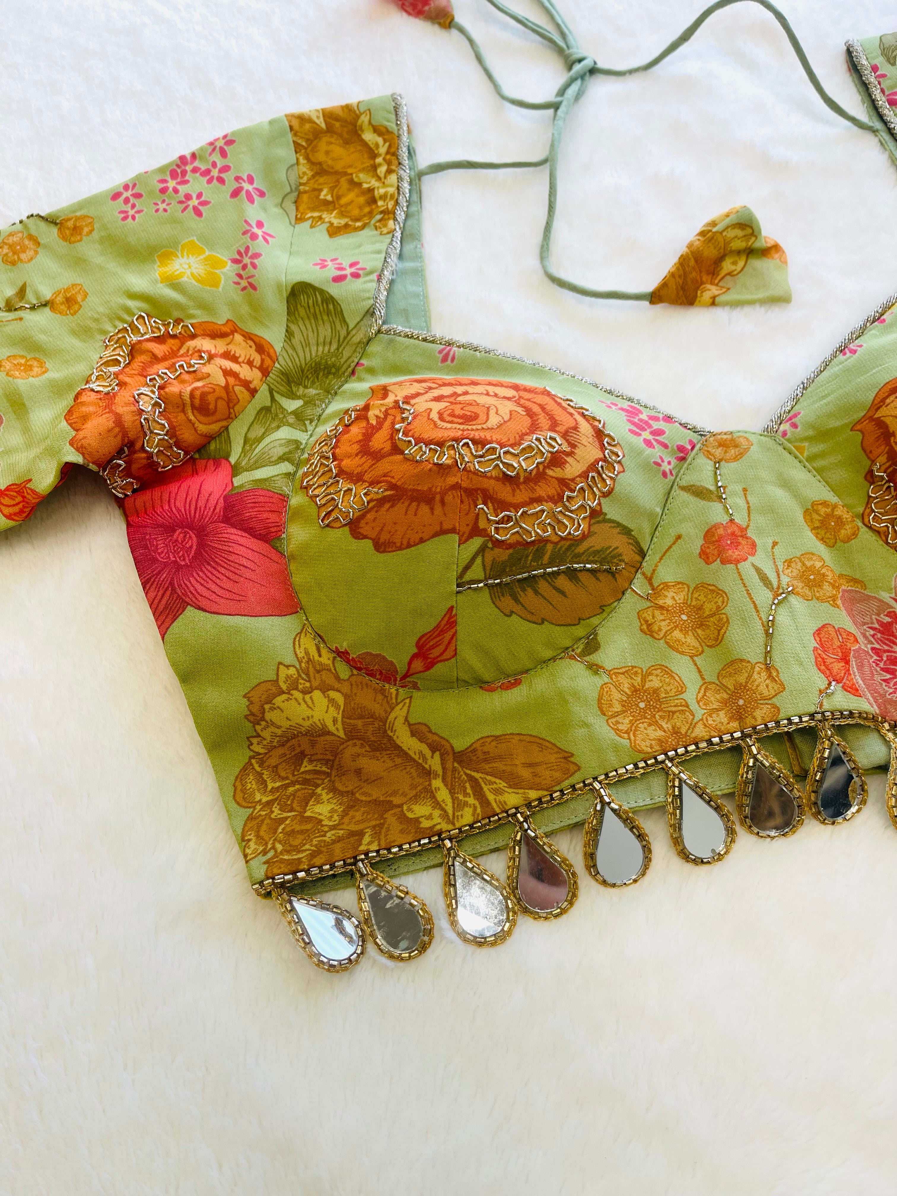 Saundh Golden Garden Blouse