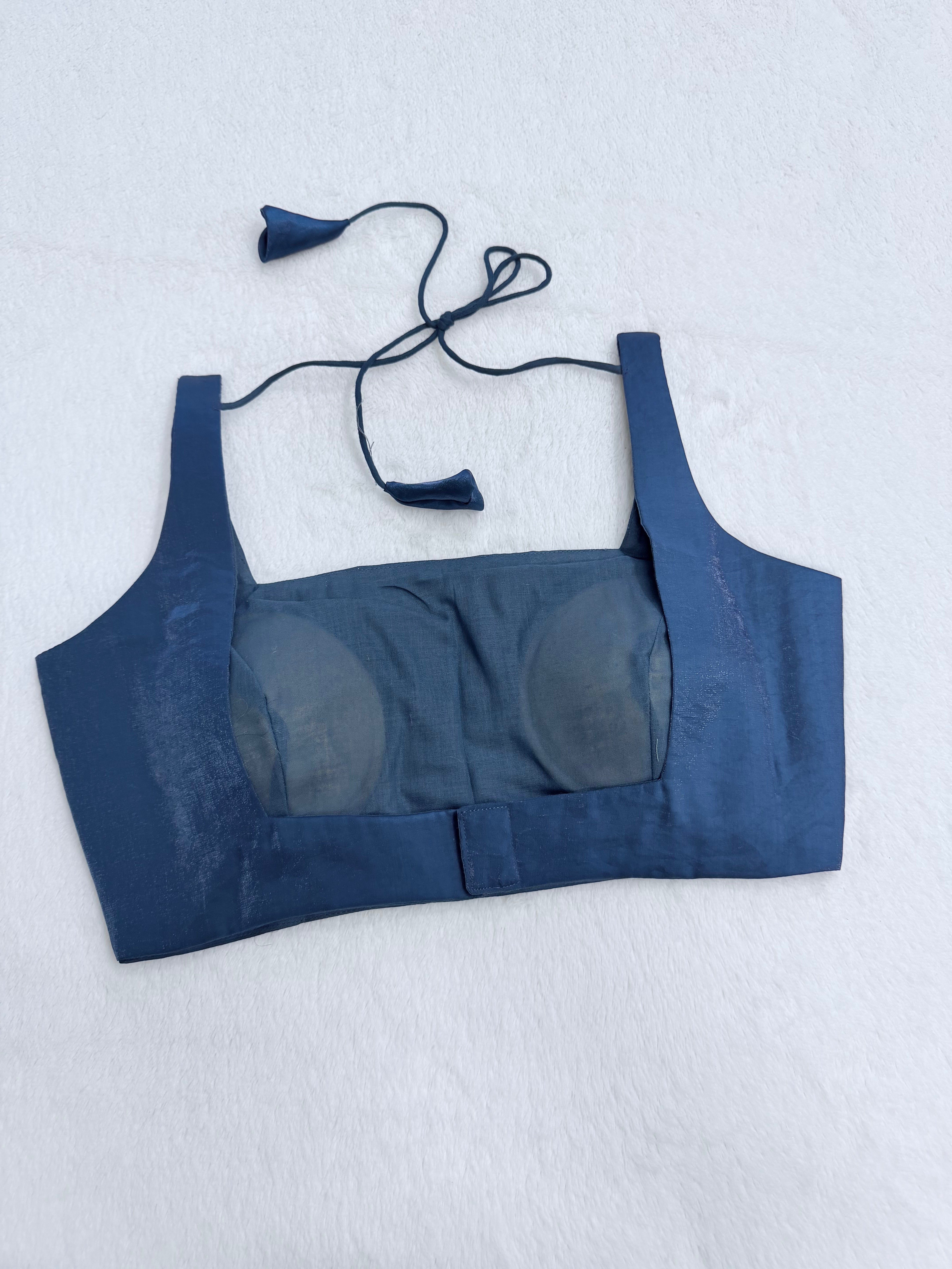 Sunehari Teal Blue Blouse