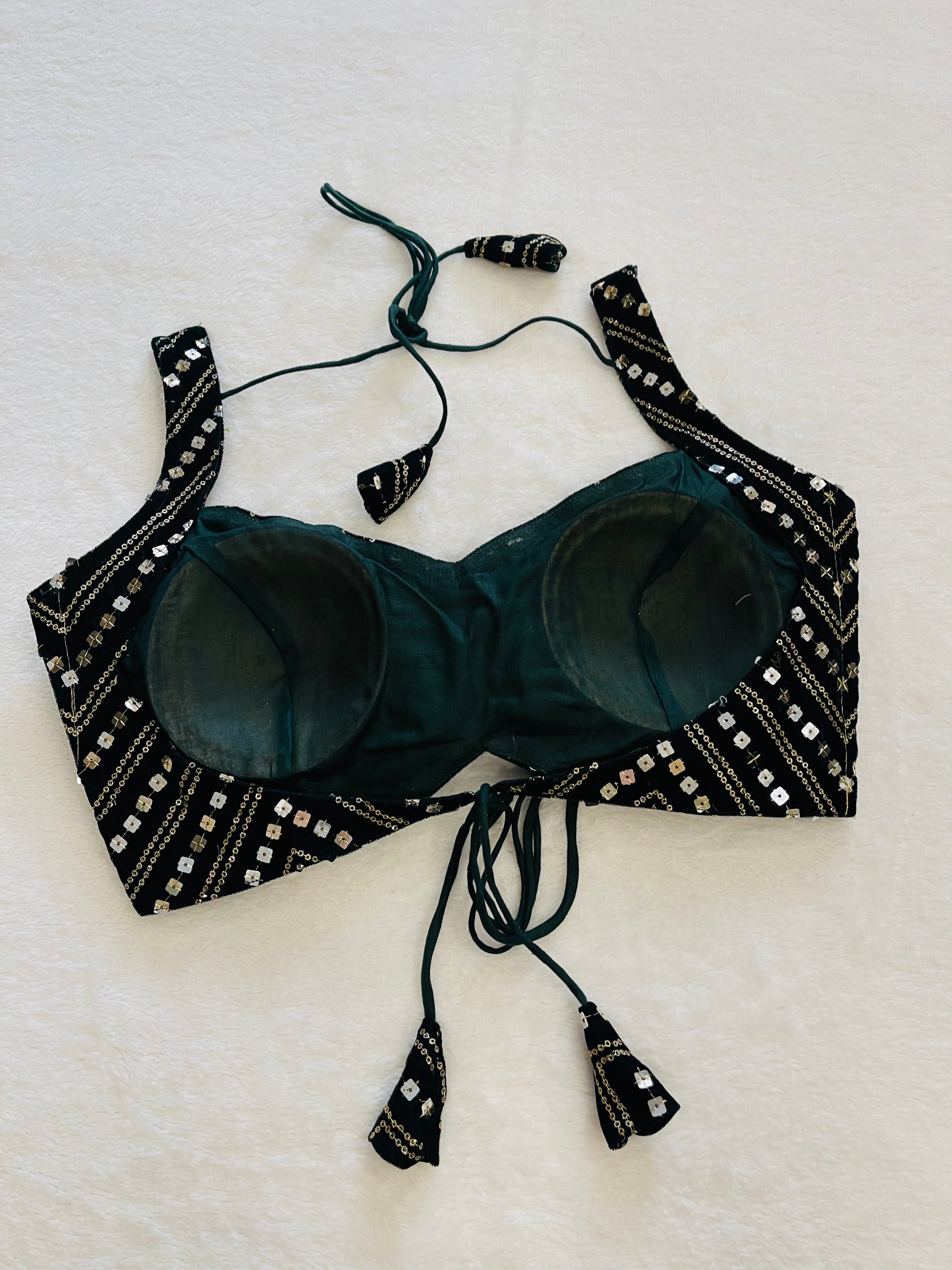 Aaina Dark Green Blouse