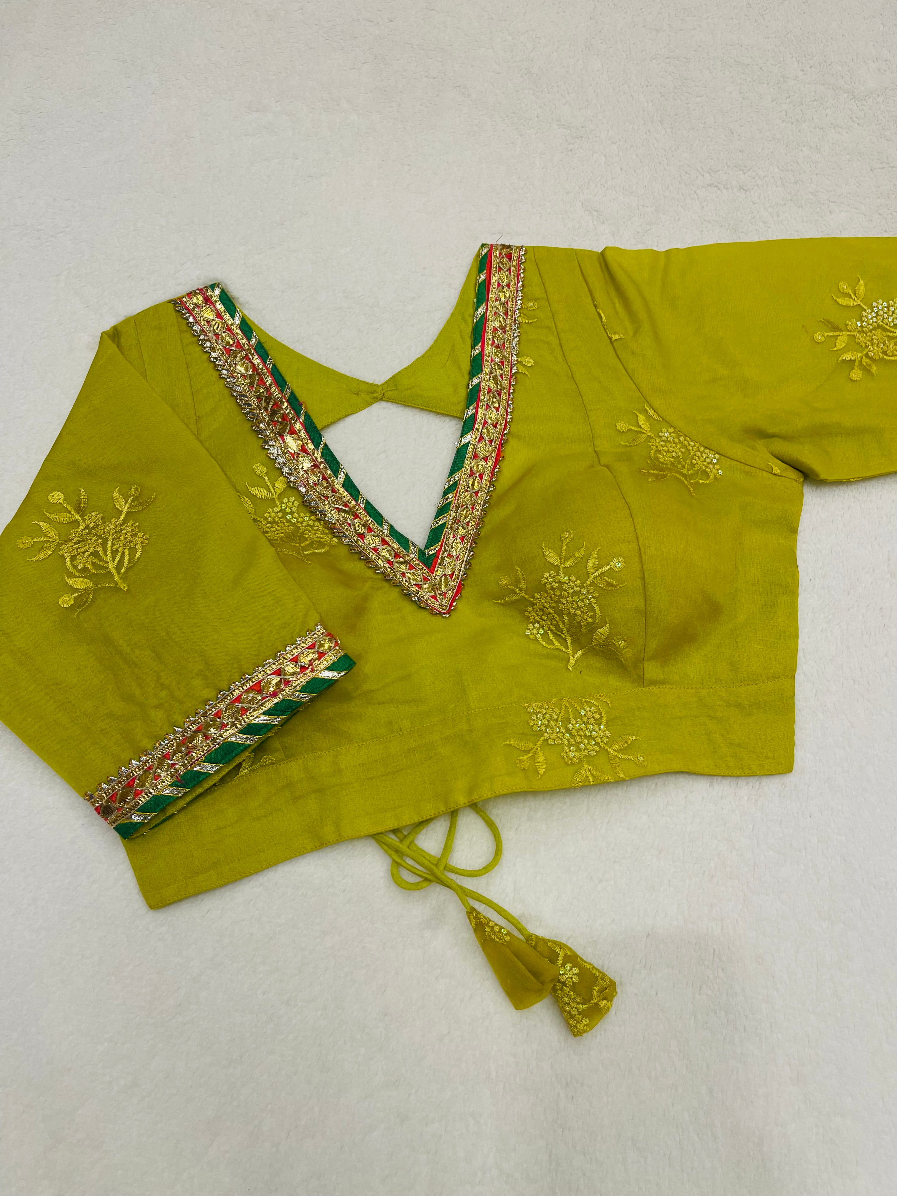 Divine Yellow Gotta Lace Blouse