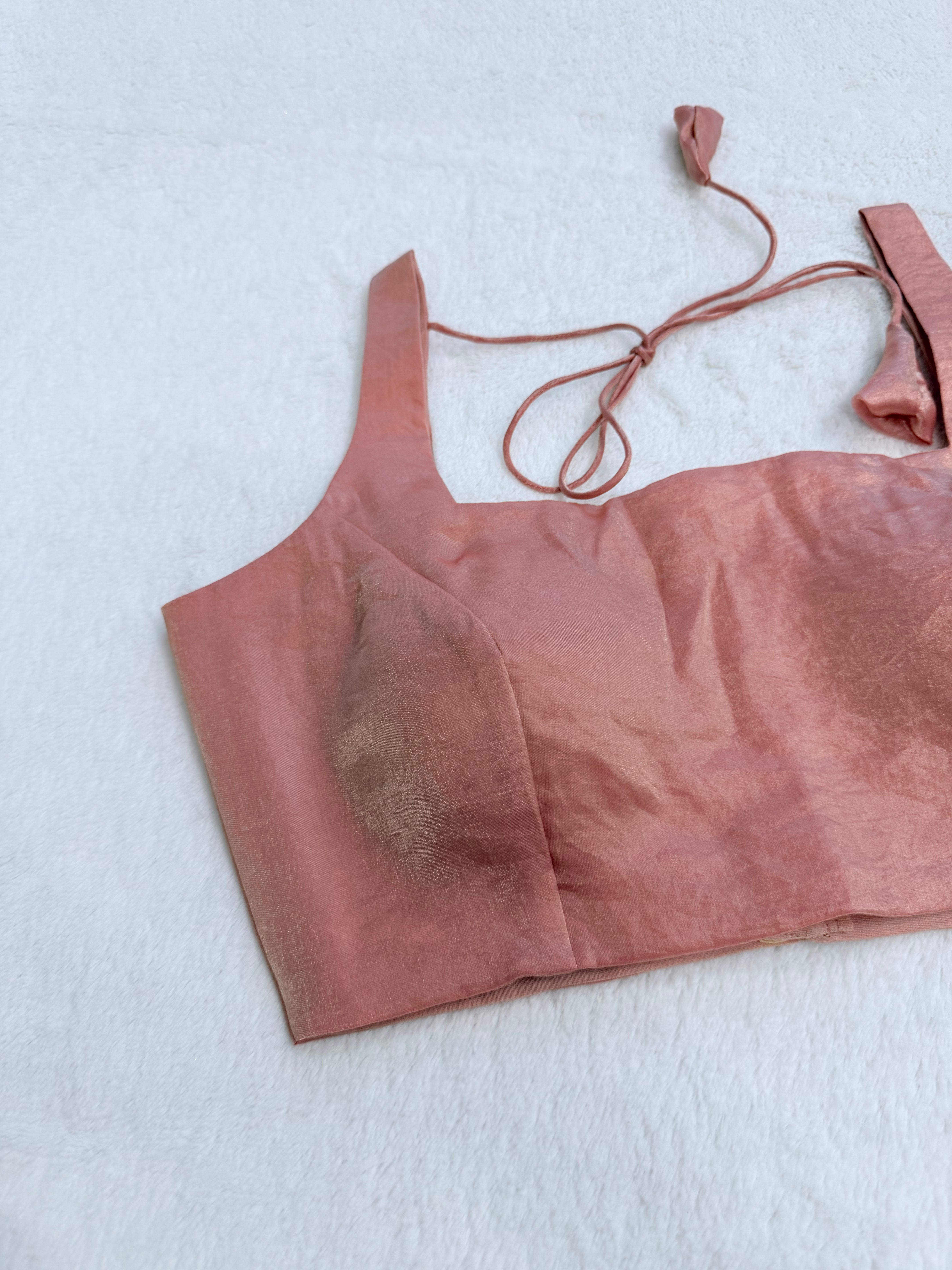 Sunehari Peach Pink Blouse