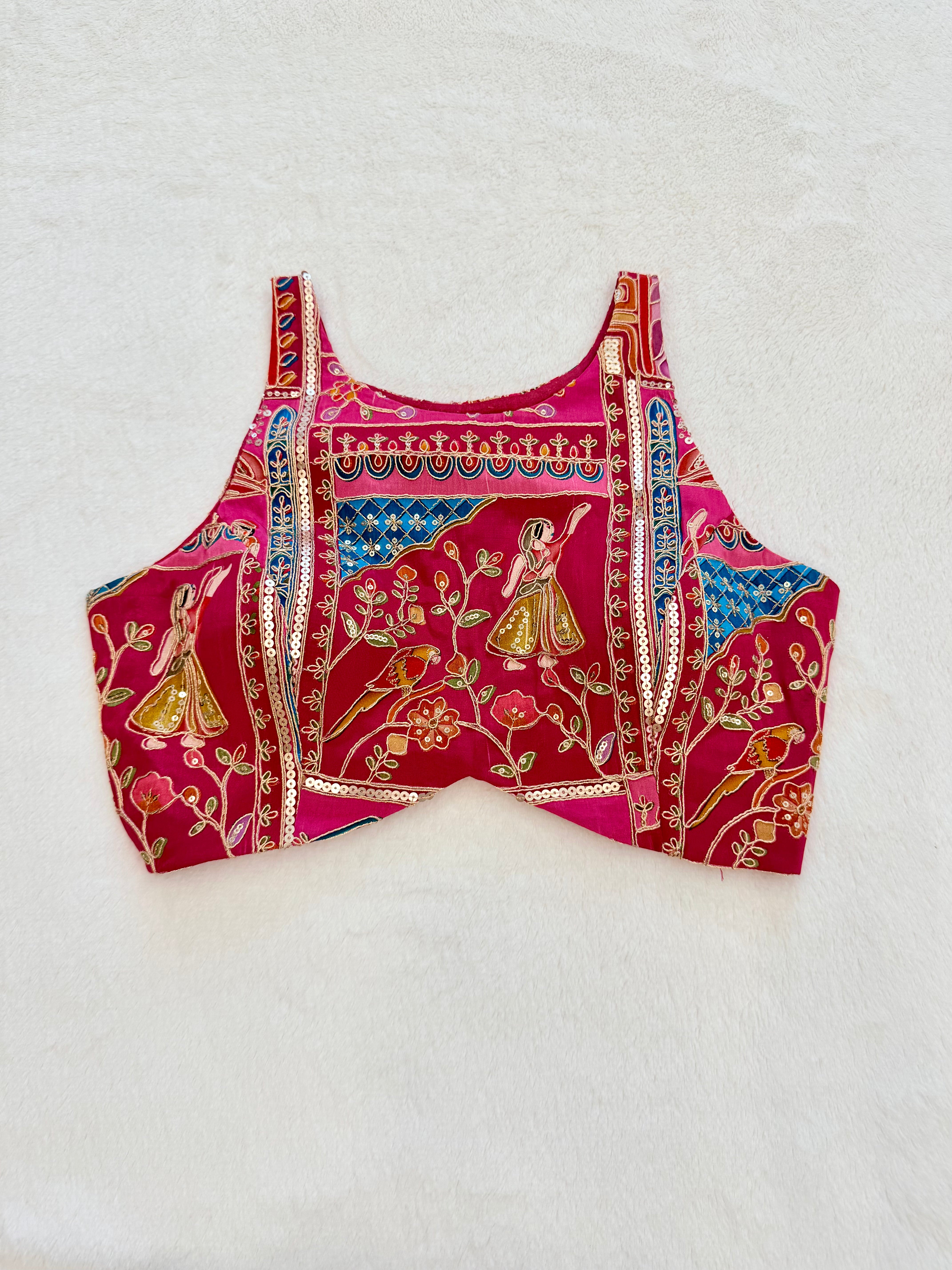 Anamika Rani Pink Blouse