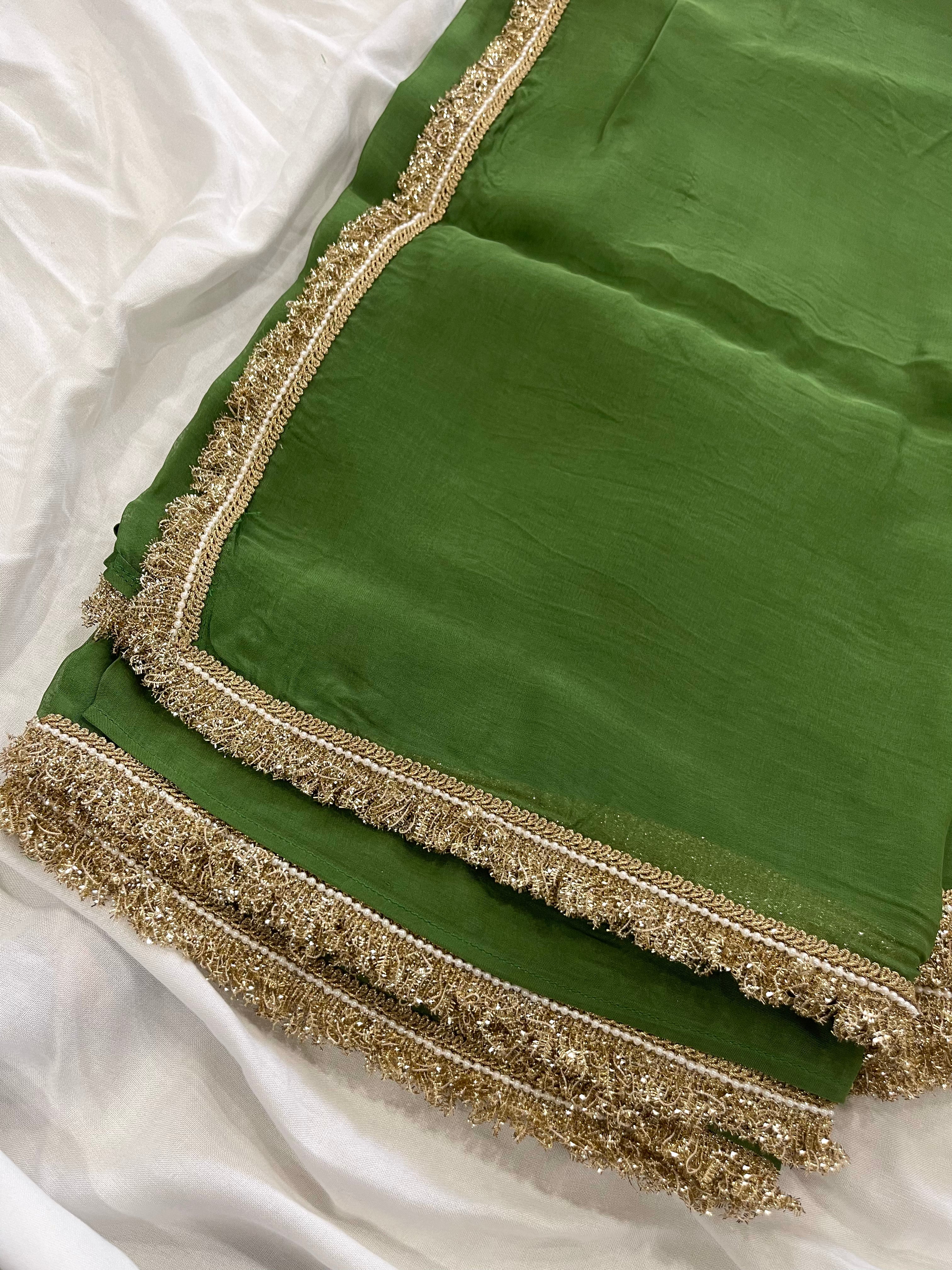 Olive Aura Saree
