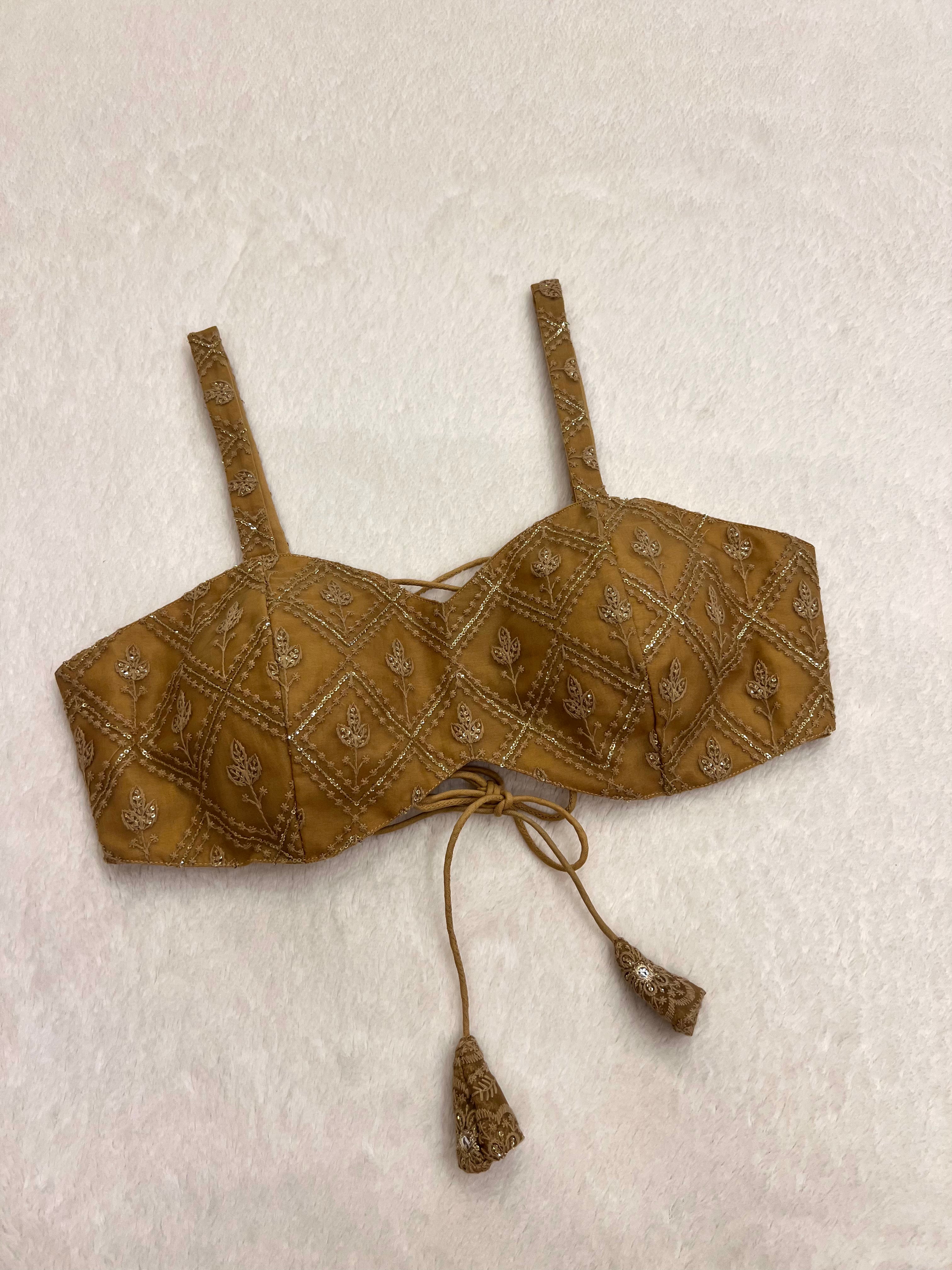 Zeenat Brown Blouse