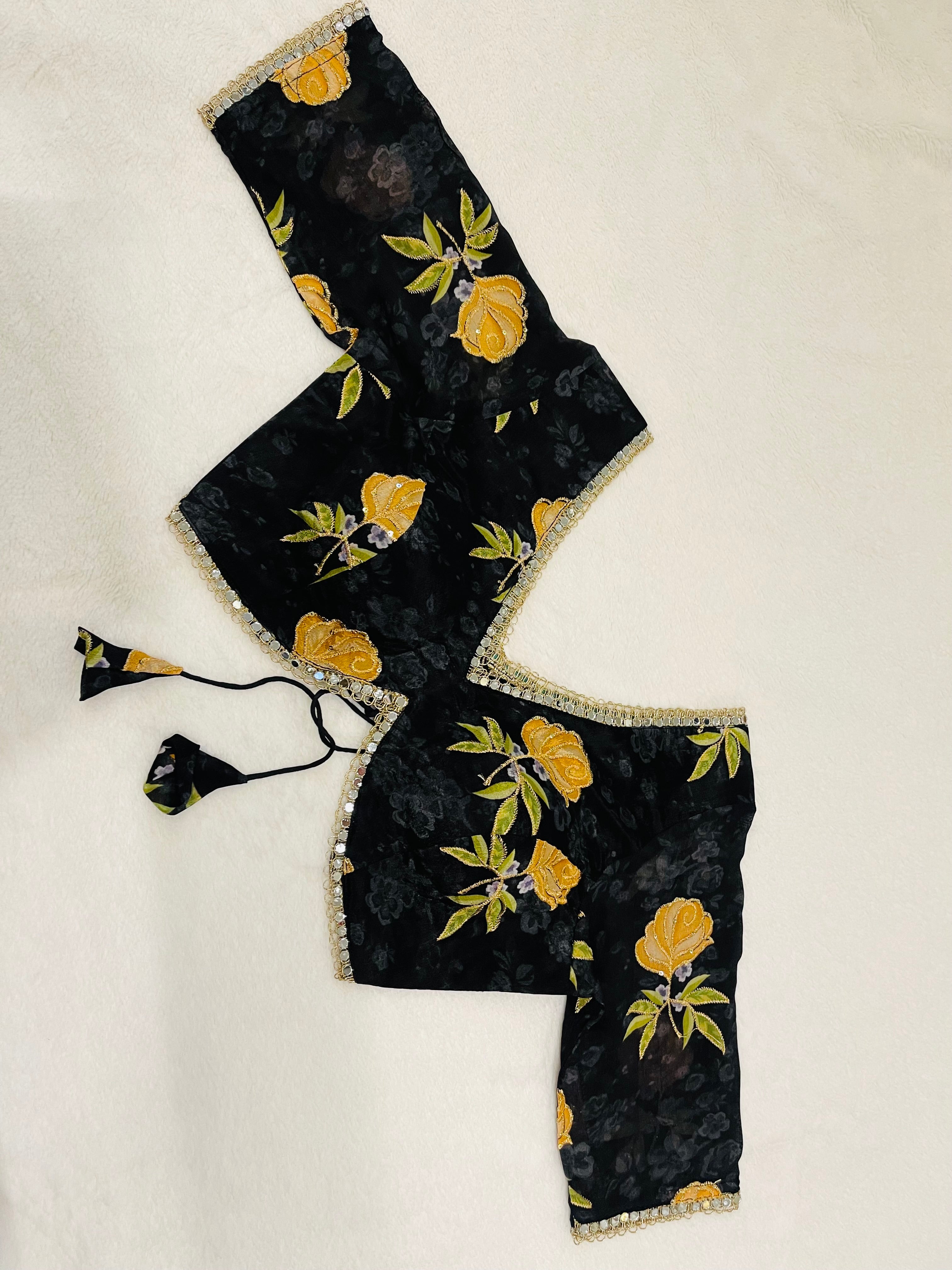 Divine Black Sabyasachi Style Blouse