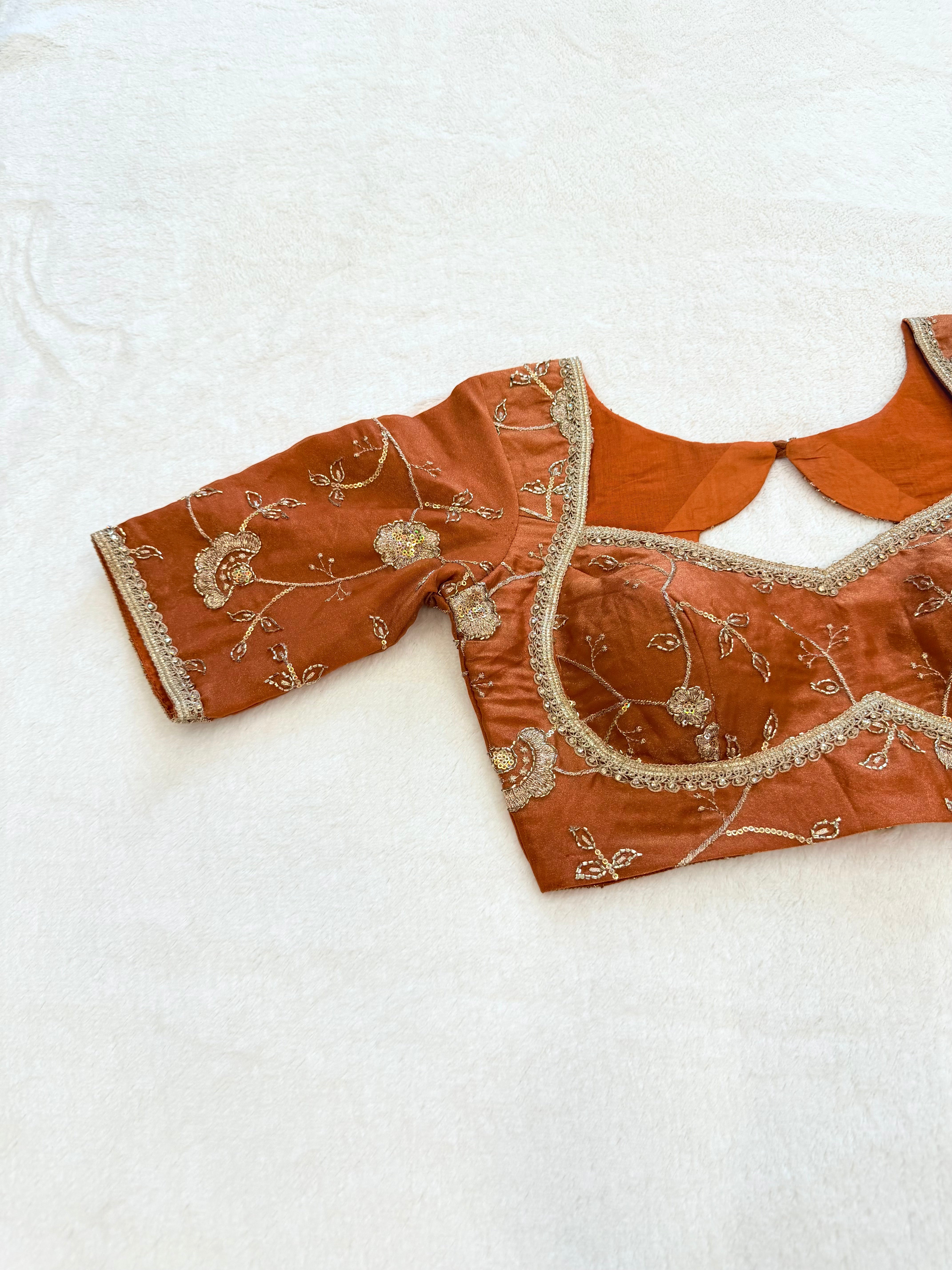 Zarina Rust Blouse