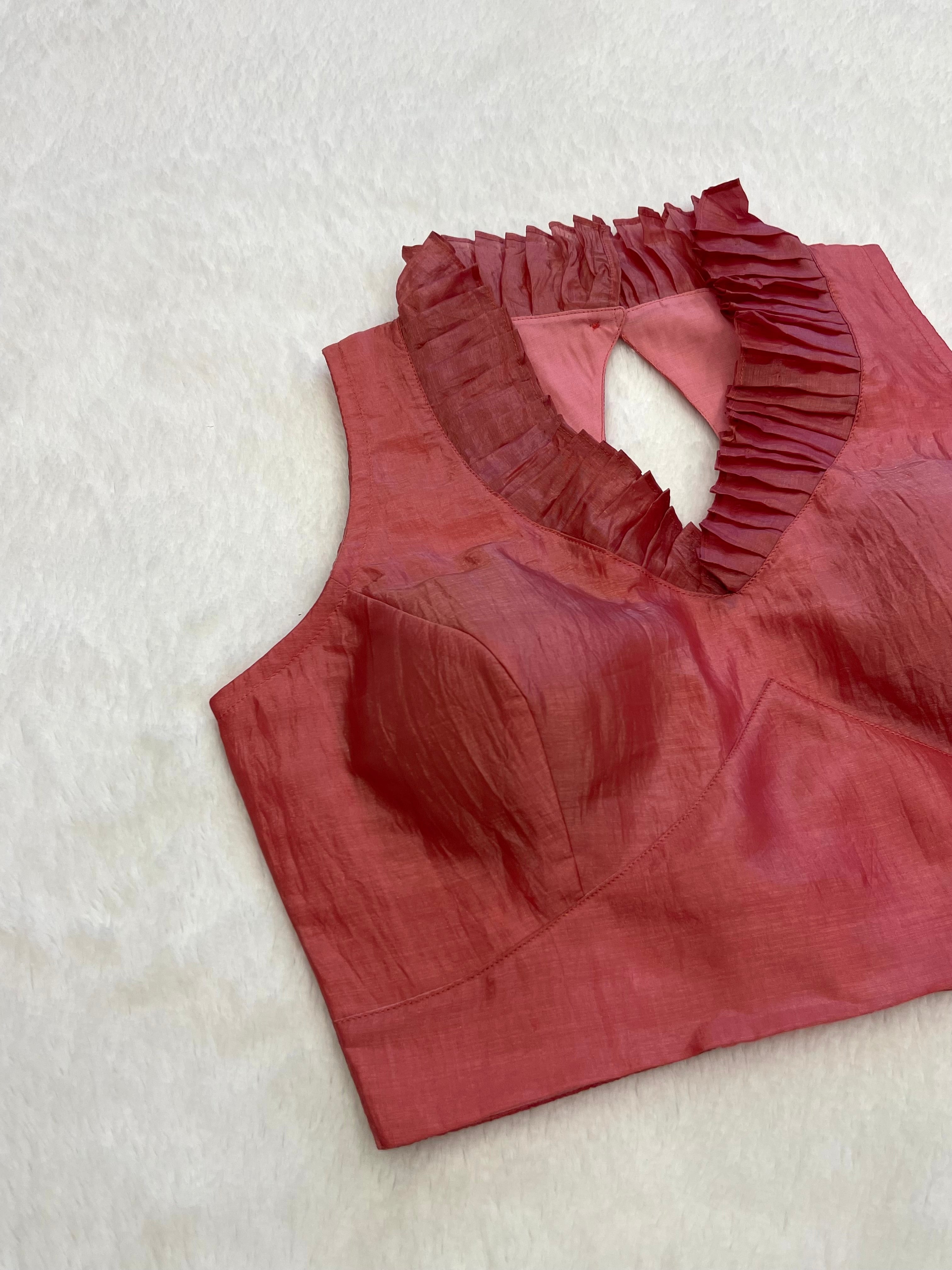 Nayra Rust Pink Blouse