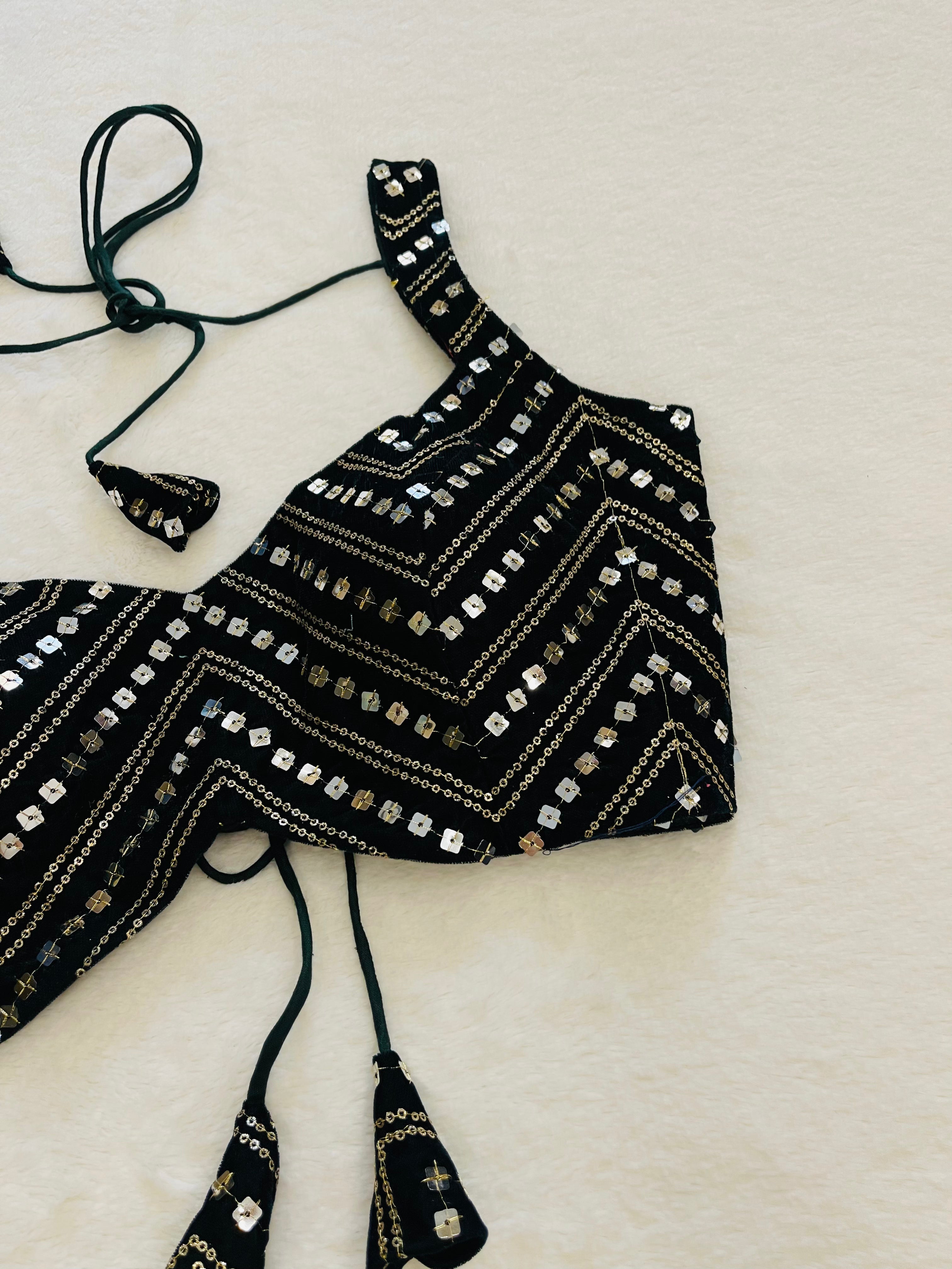 Aaina Dark Green Blouse