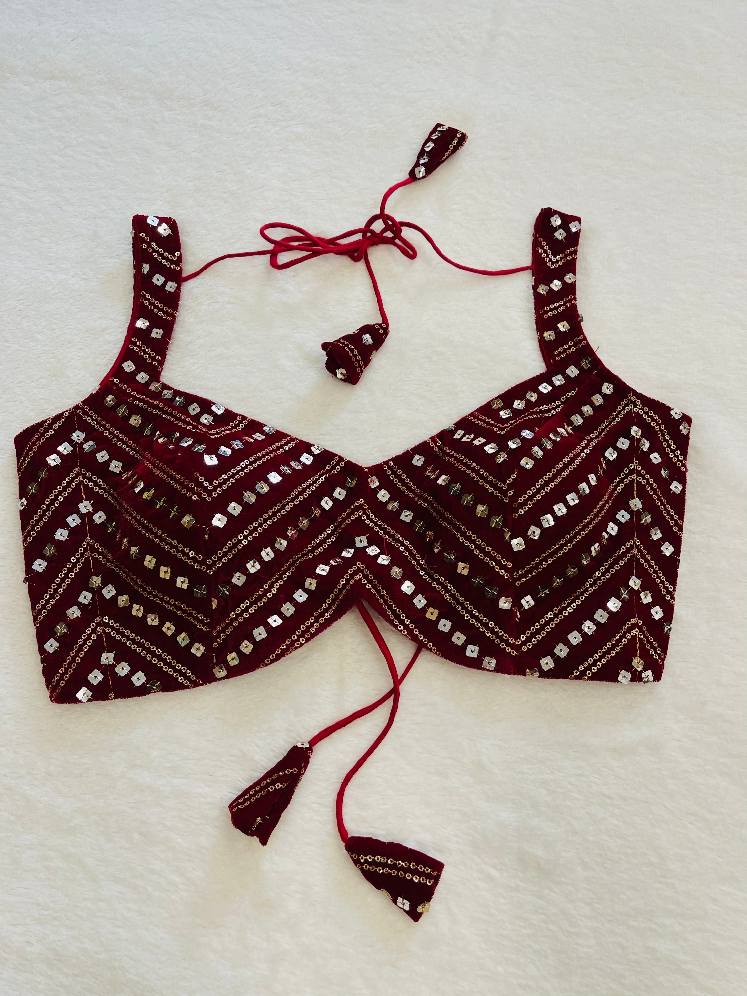 Aaina Maroon Blouse