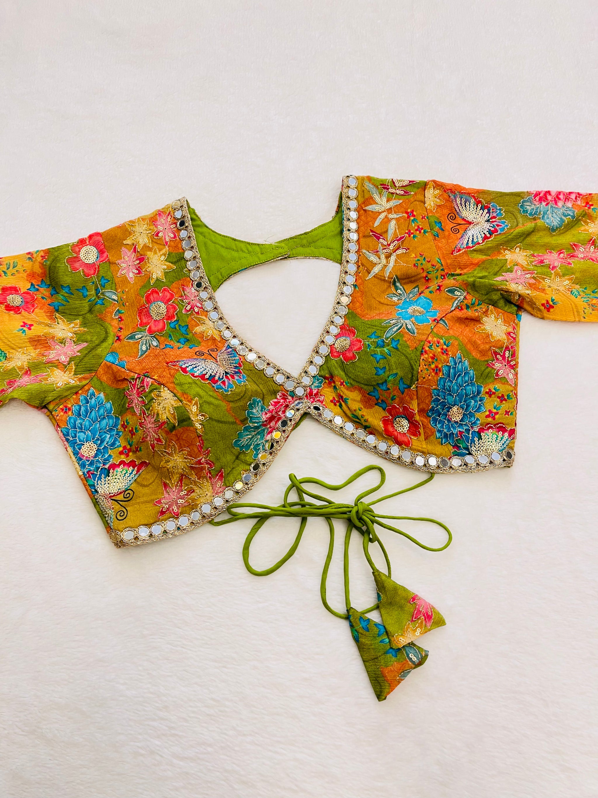 Mustard Floral Blouse
